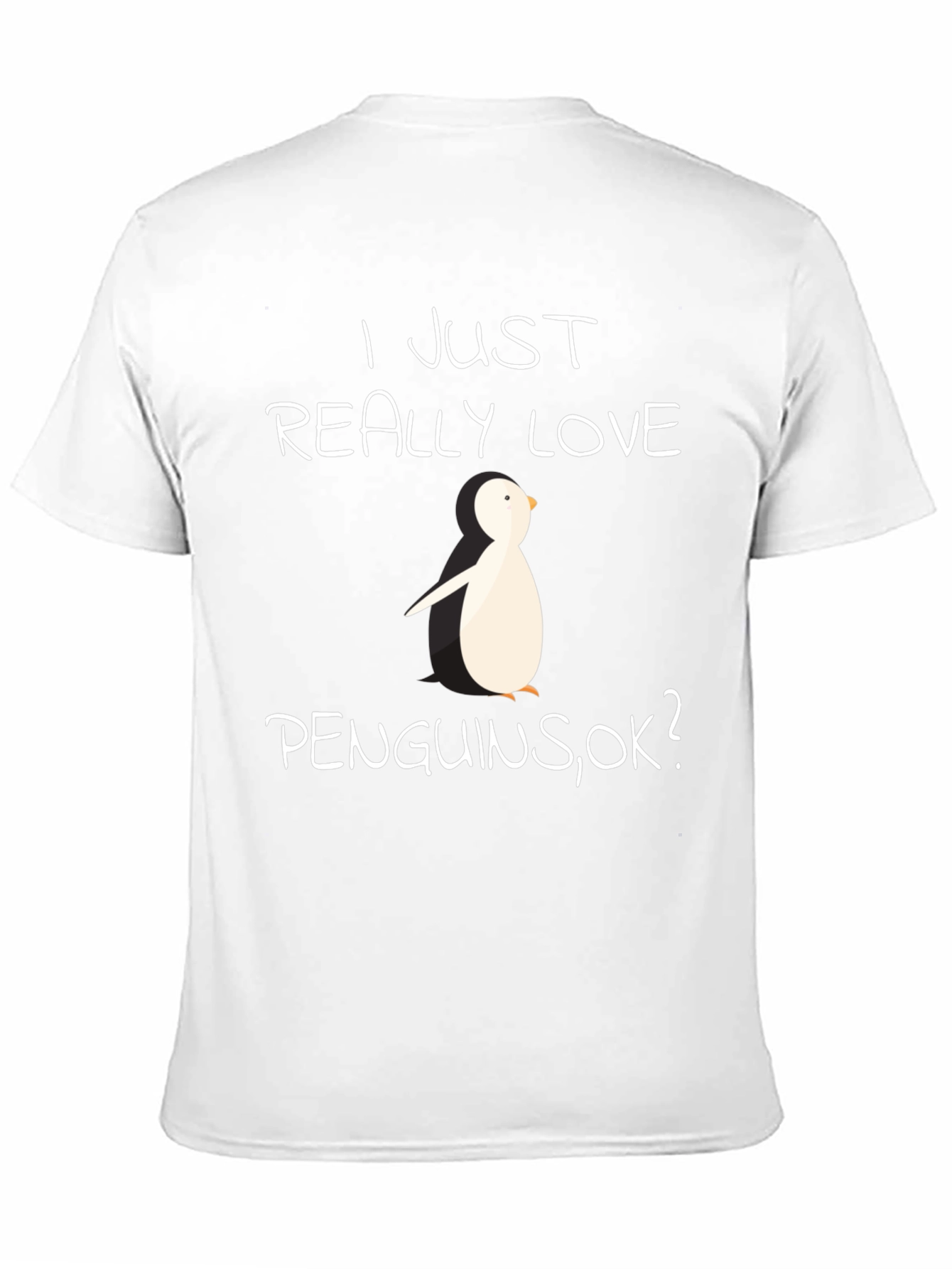 Black Penguin Lover T-Shirt - I Just Really Love Penguins view 11