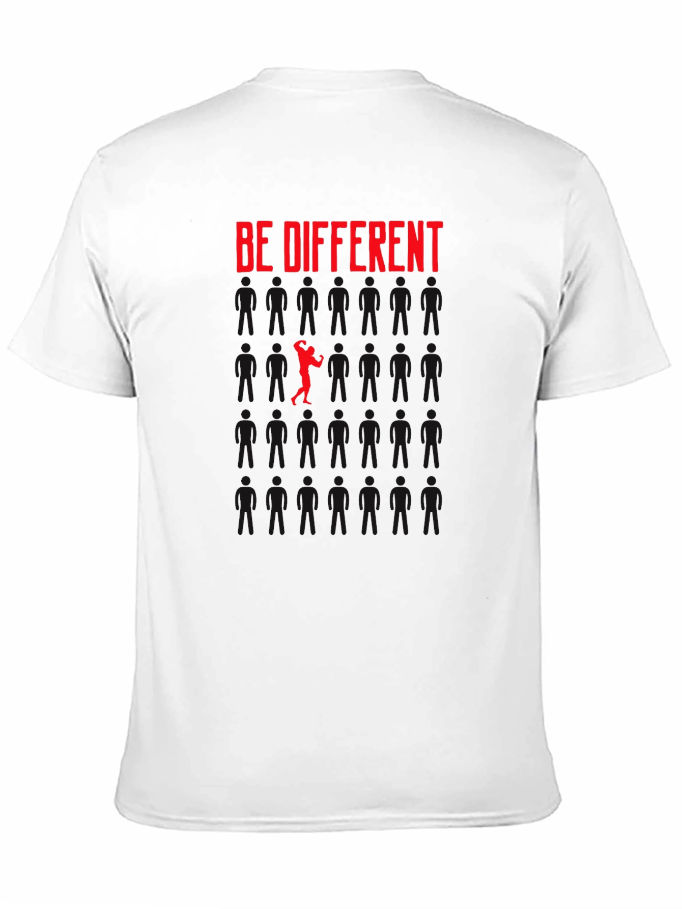 Black Be Different Graphic T-Shirt view 11