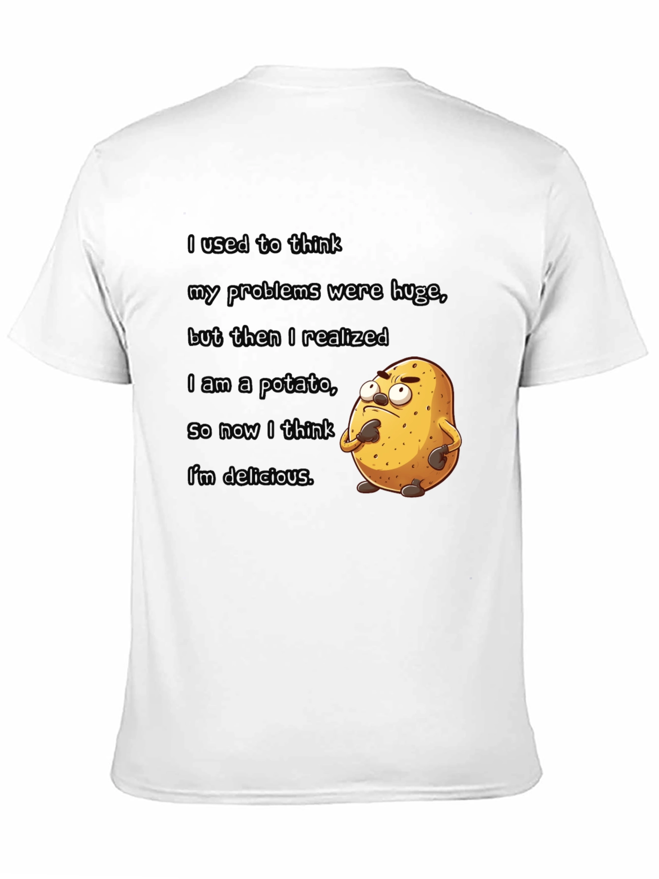 Black Potato T-Shirt - Funny Graphic Tee view 11
