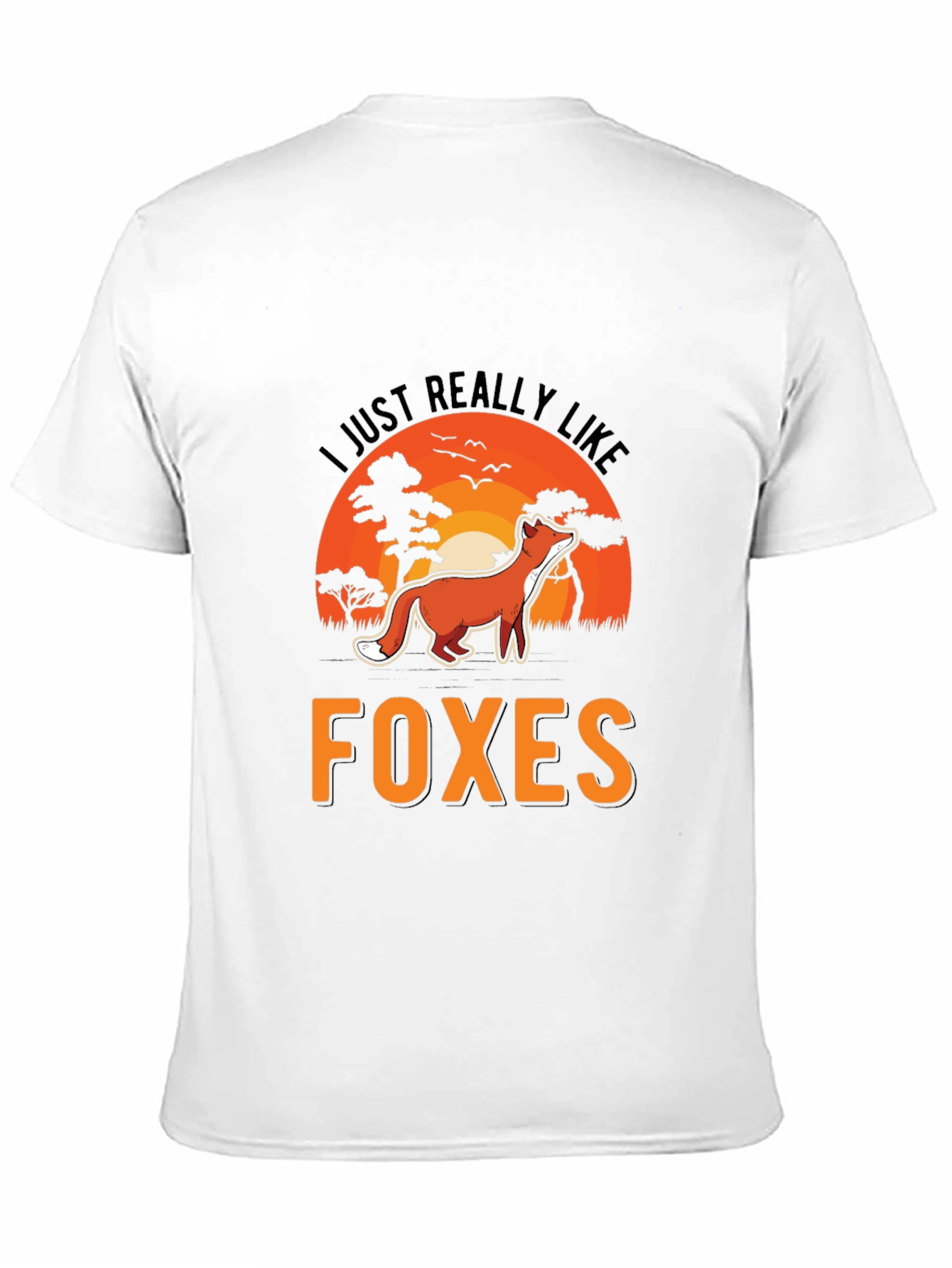 Black Fox Lover T-Shirt: I Just Really Like Foxes view 11