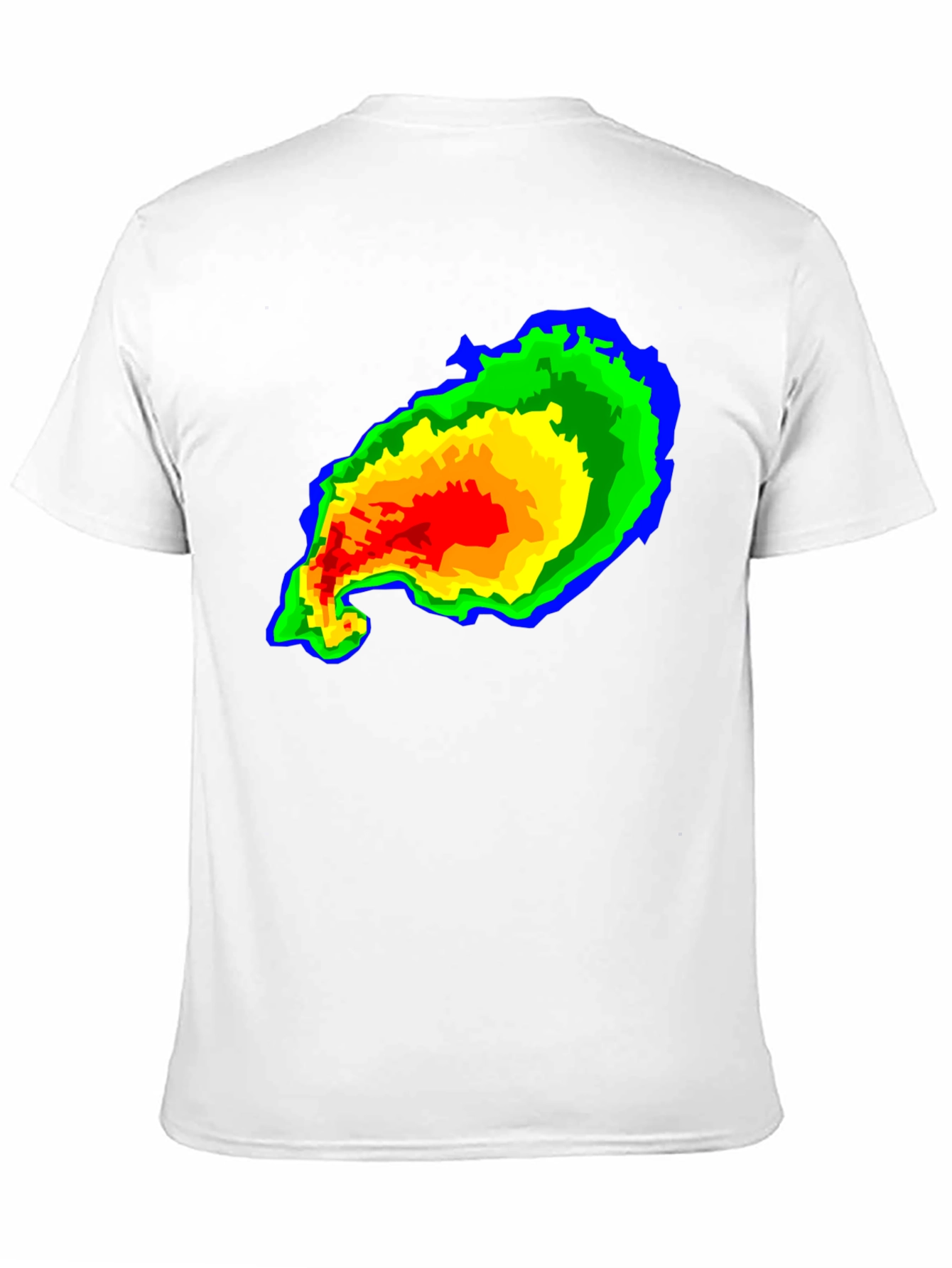 Black Weather Radar Graphic T-Shirt view 11