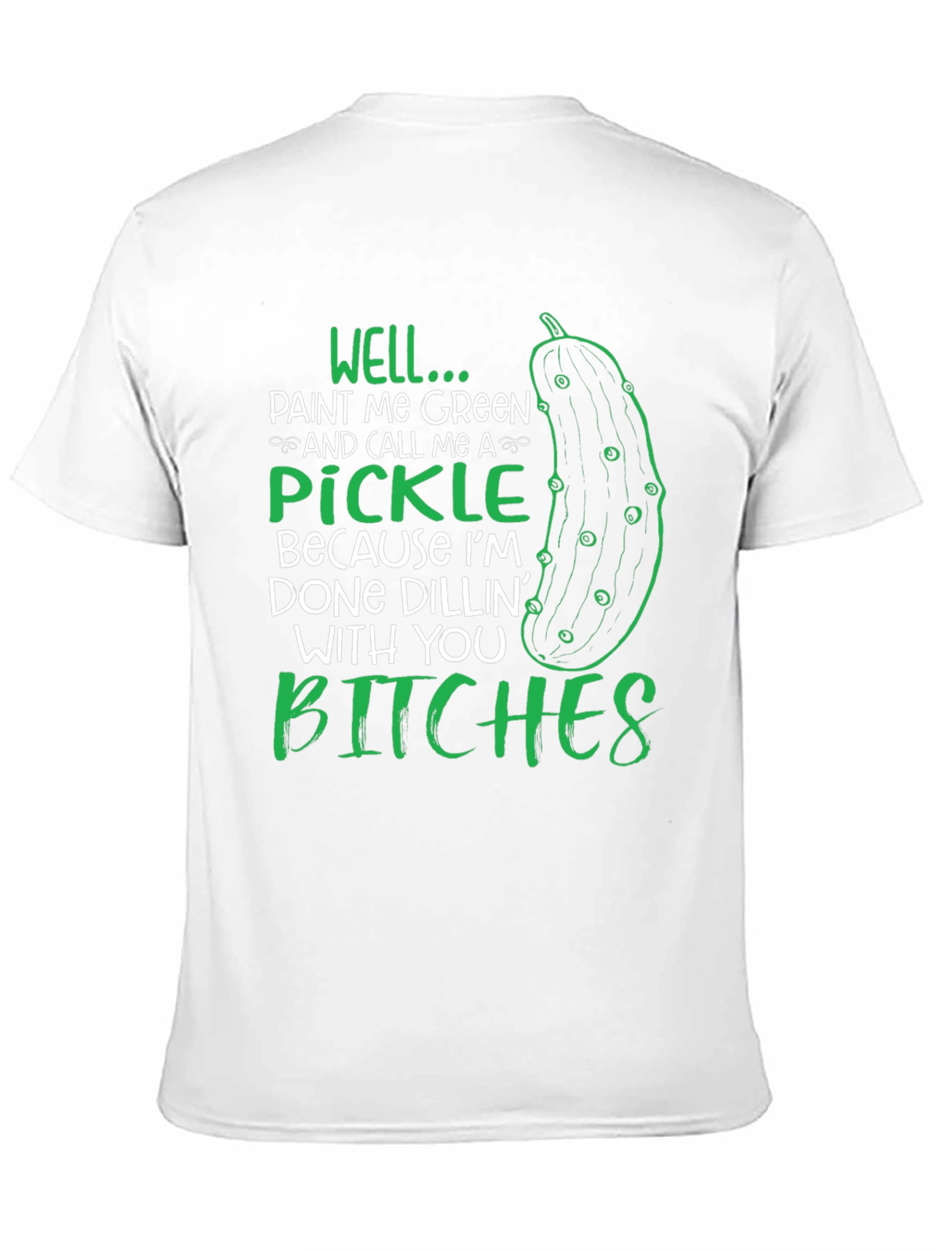 Black Funny Pickle Graphic T-Shirt view 11