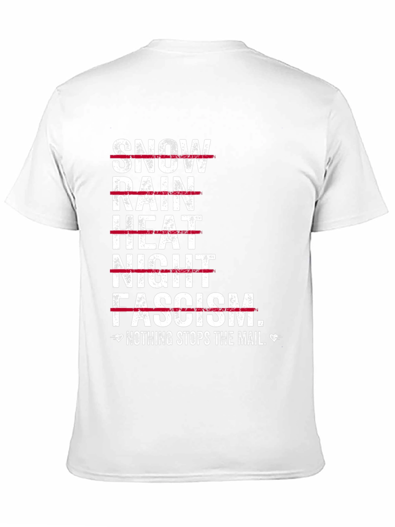 Black Nothing Stops the Mail Graphic T-Shirt view 11