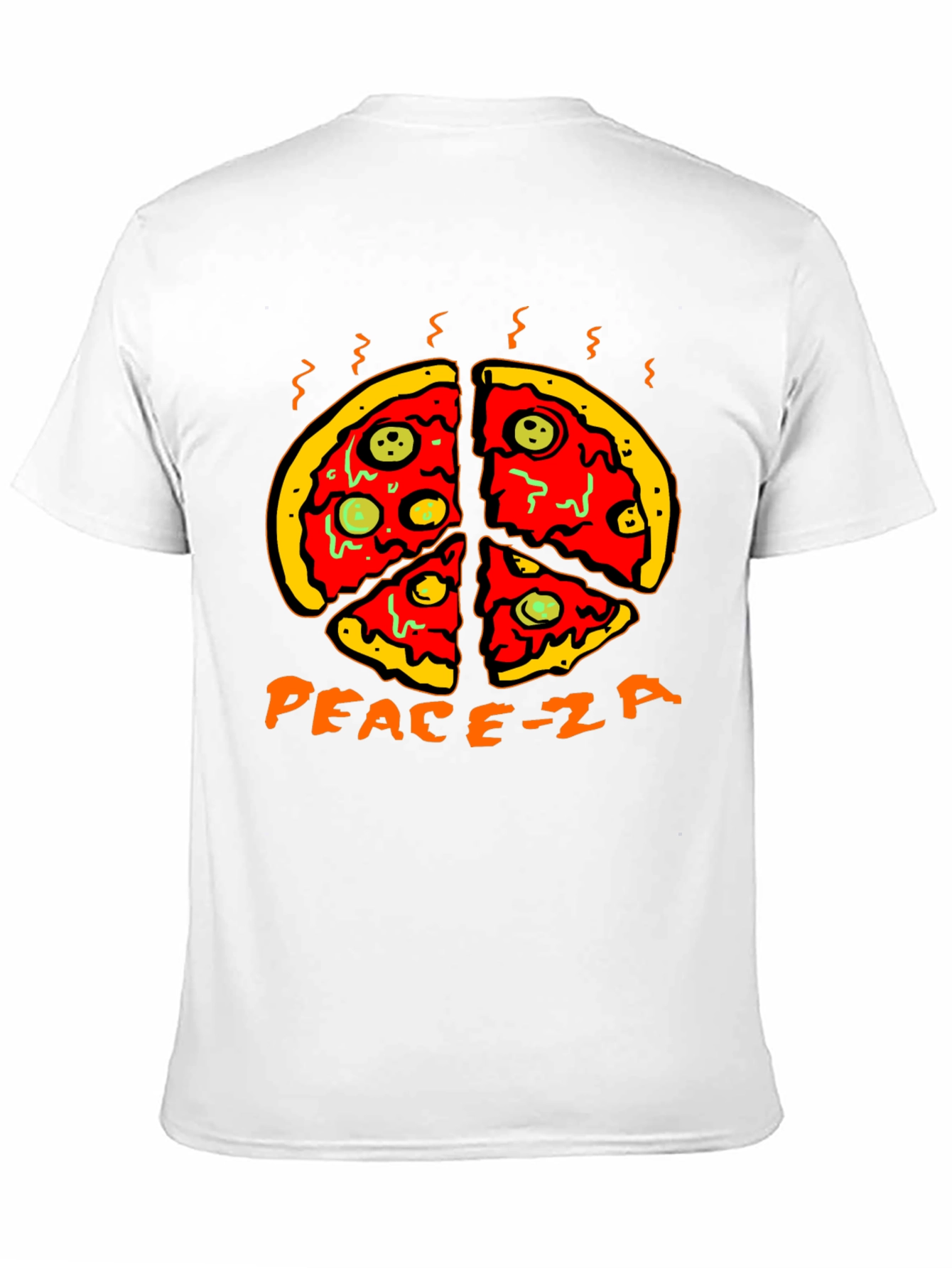Black Peace-za Pizza Graphic Tee view 11