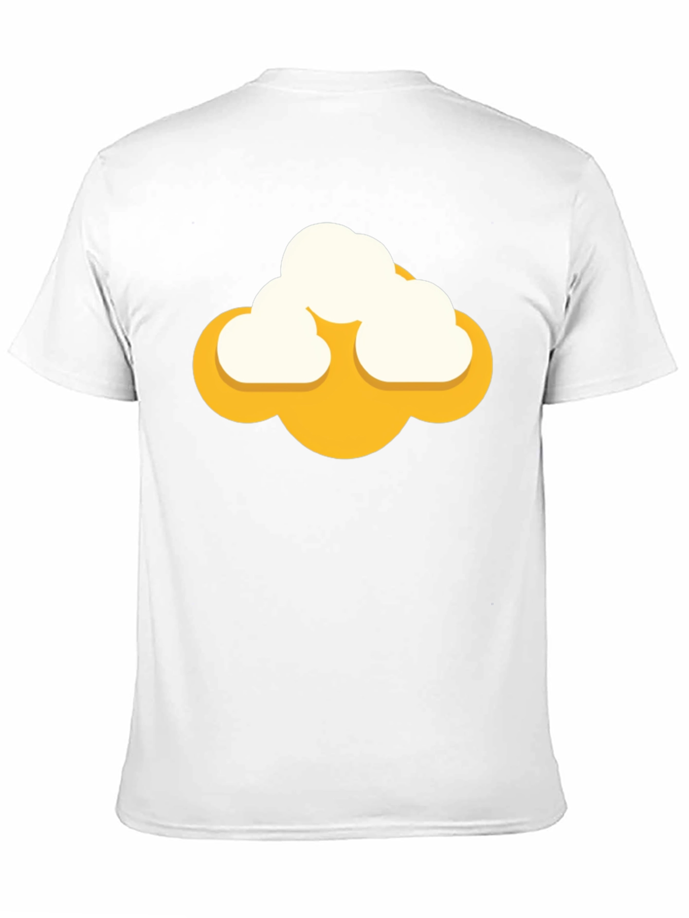 Black Cartoon Cloud Graphic Tee - Mens Black Short Sleeve Shirt view 11