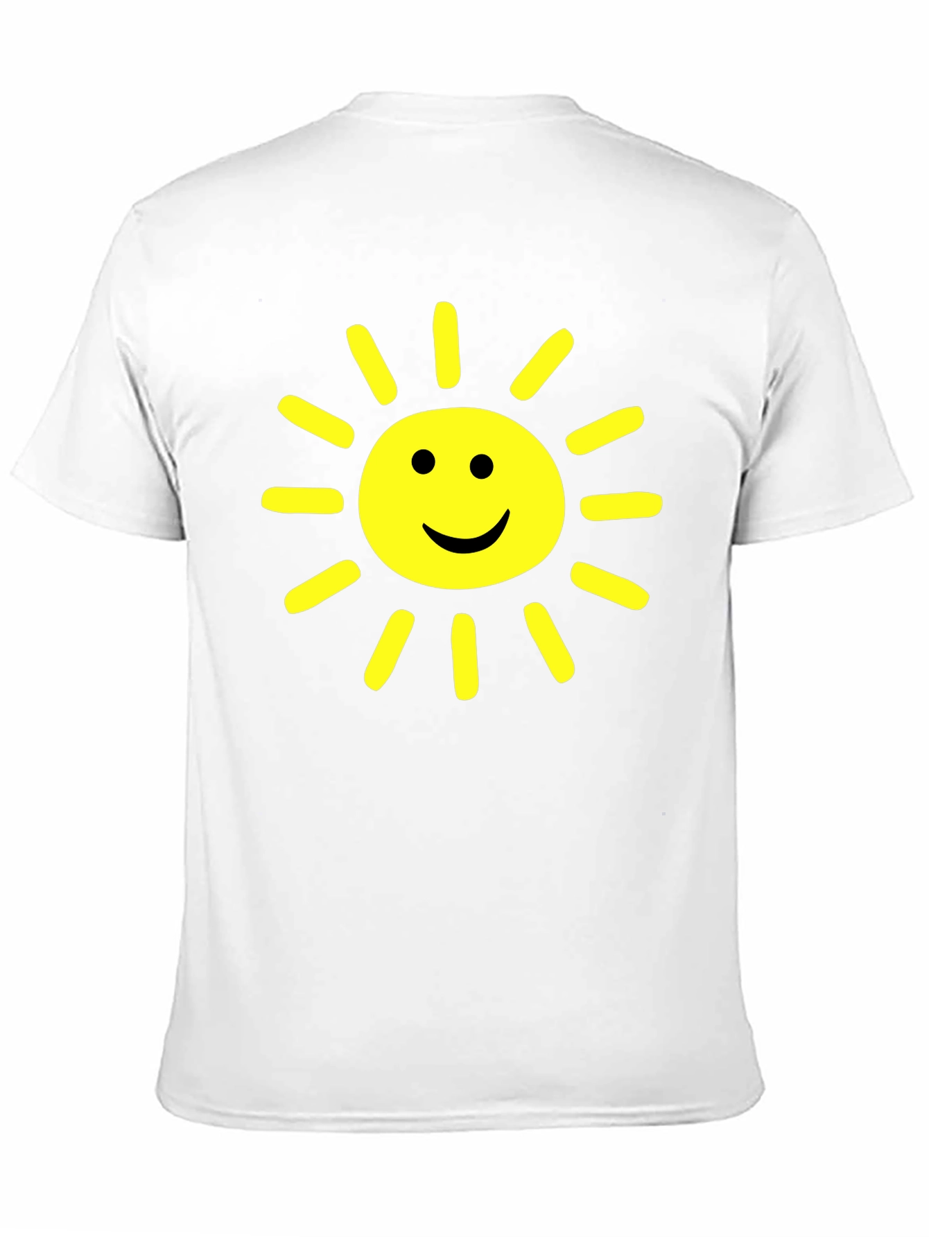 Black Happy Sunshine Graphic Tee - Cheerful Black T-Shirt view 11
