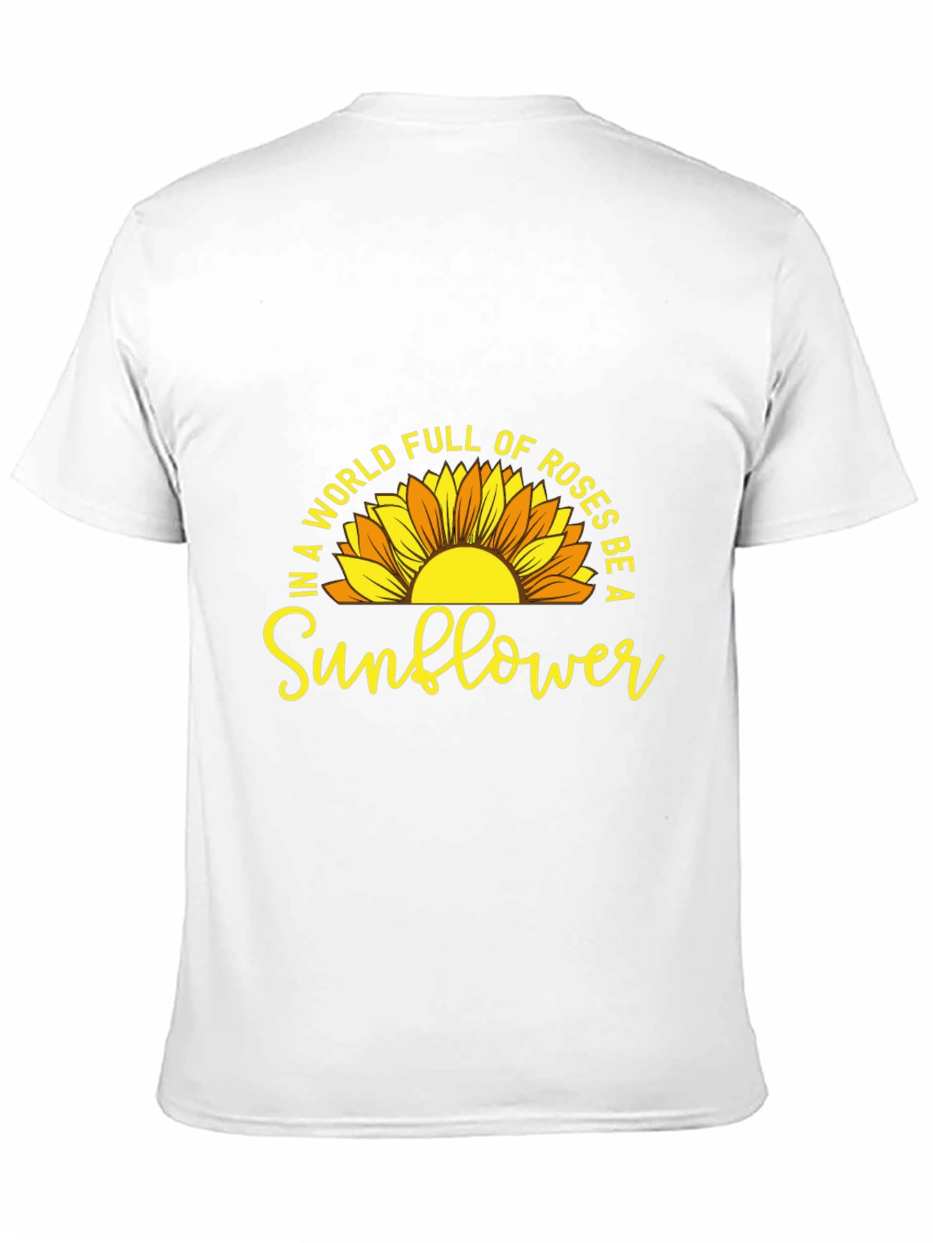 Black Be a Sunflower Graphic T-Shirt - Positive Vibes view 11