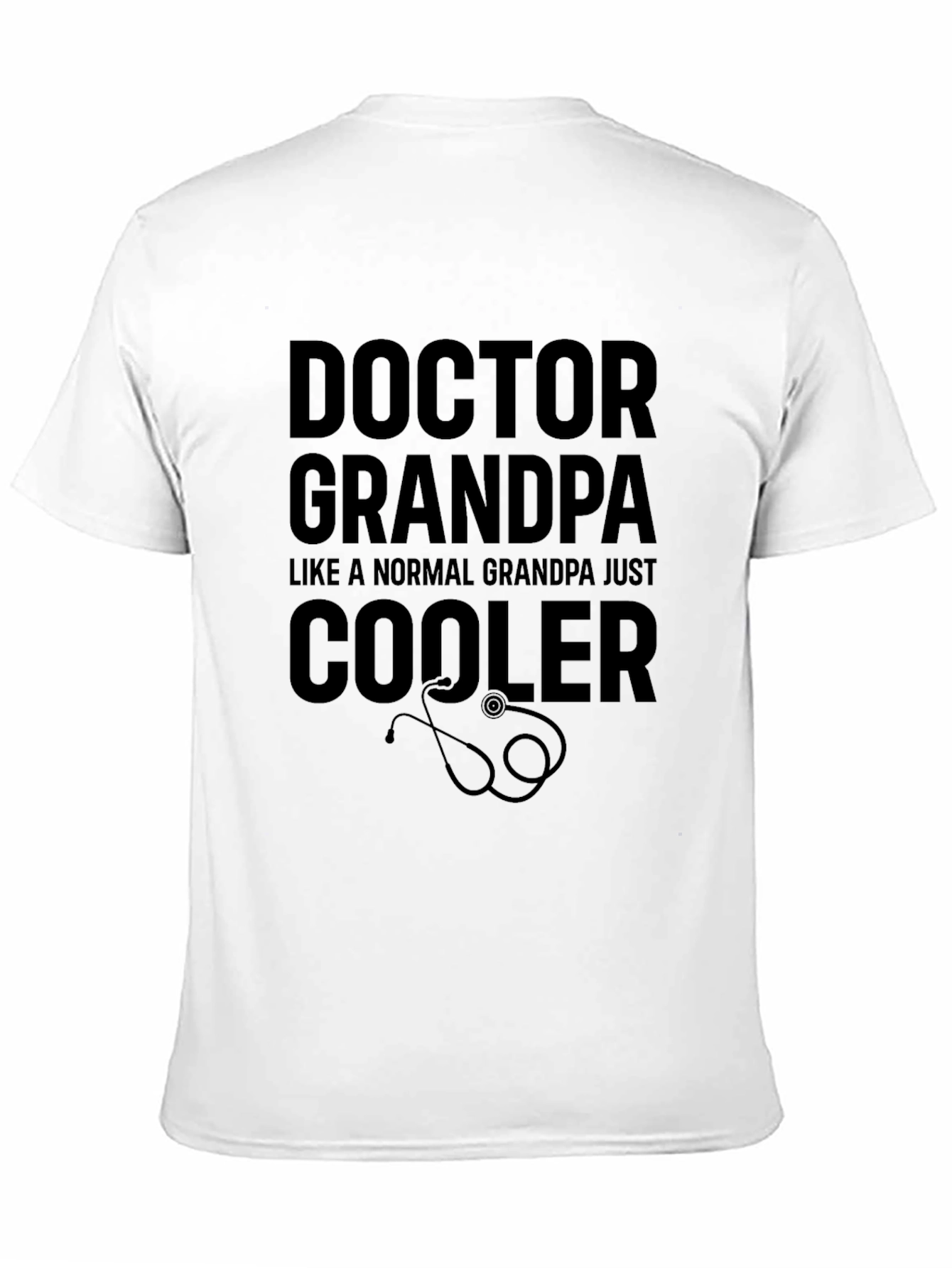 Black Doctor Grandpa T-Shirt - Cool Grandpa Tee view 11