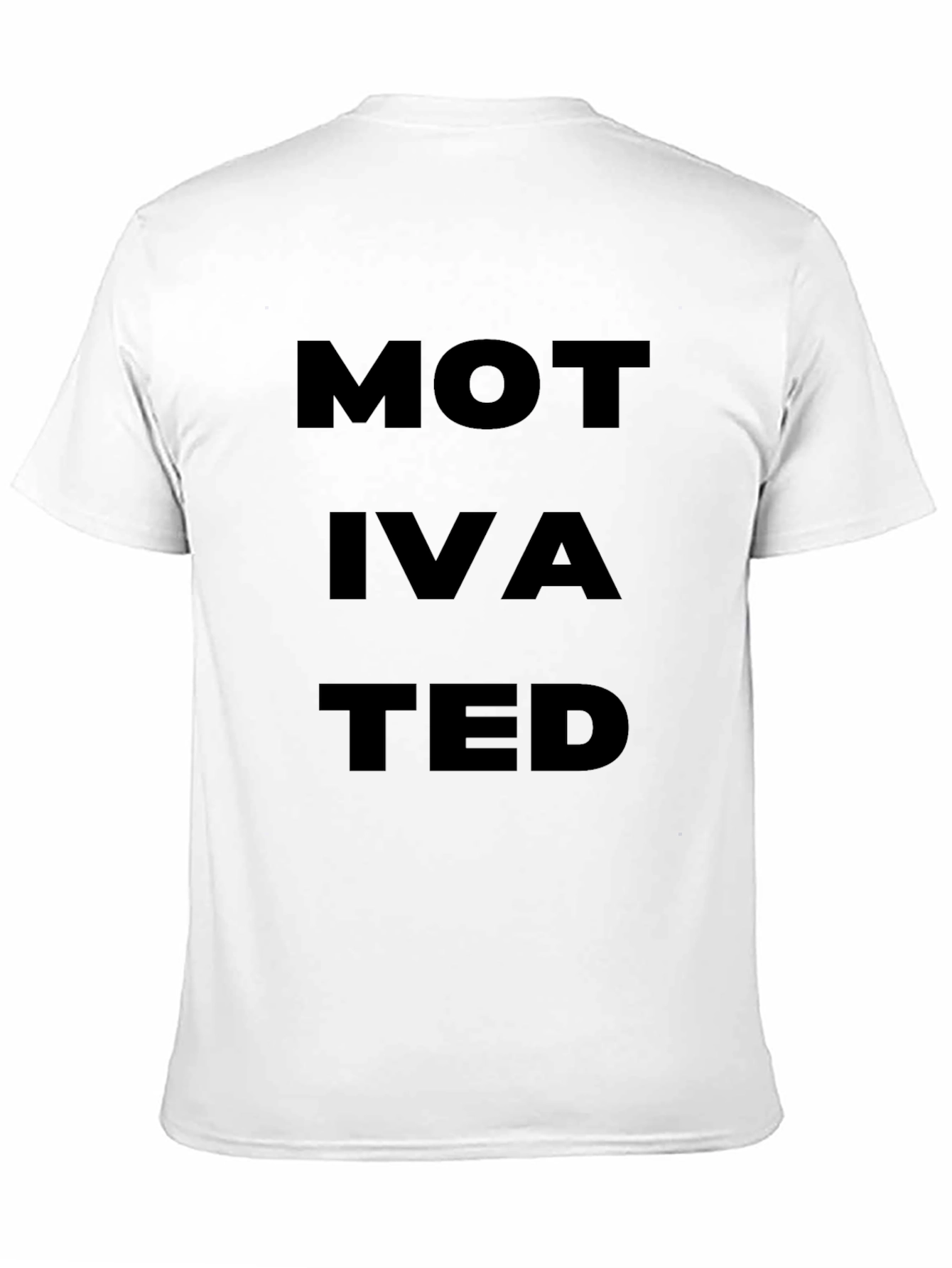 Black Motivated Black Graphic T-Shirt view 11