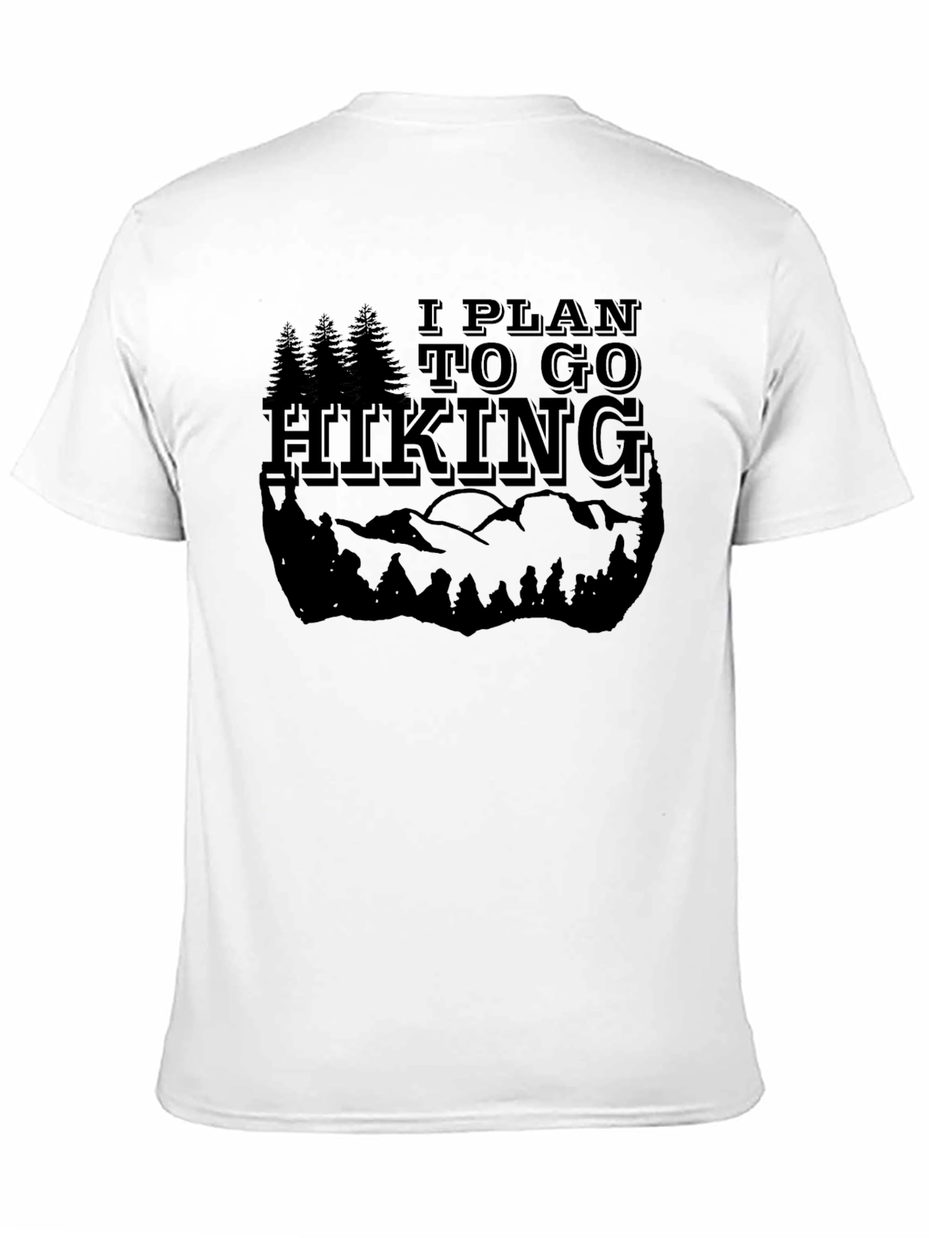 Black Hiking Graphic Tee - Black Adventure Shirt view 11