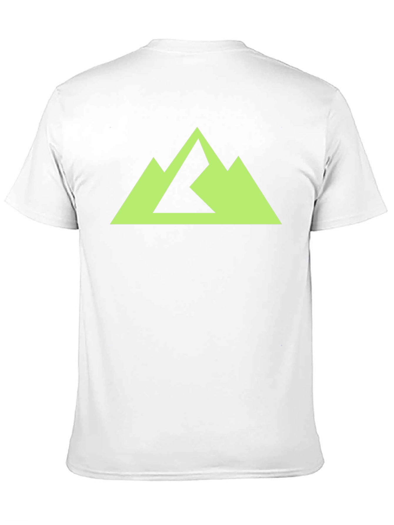 Black Geometric Mountain Peak Graphic Tee - Black view 11