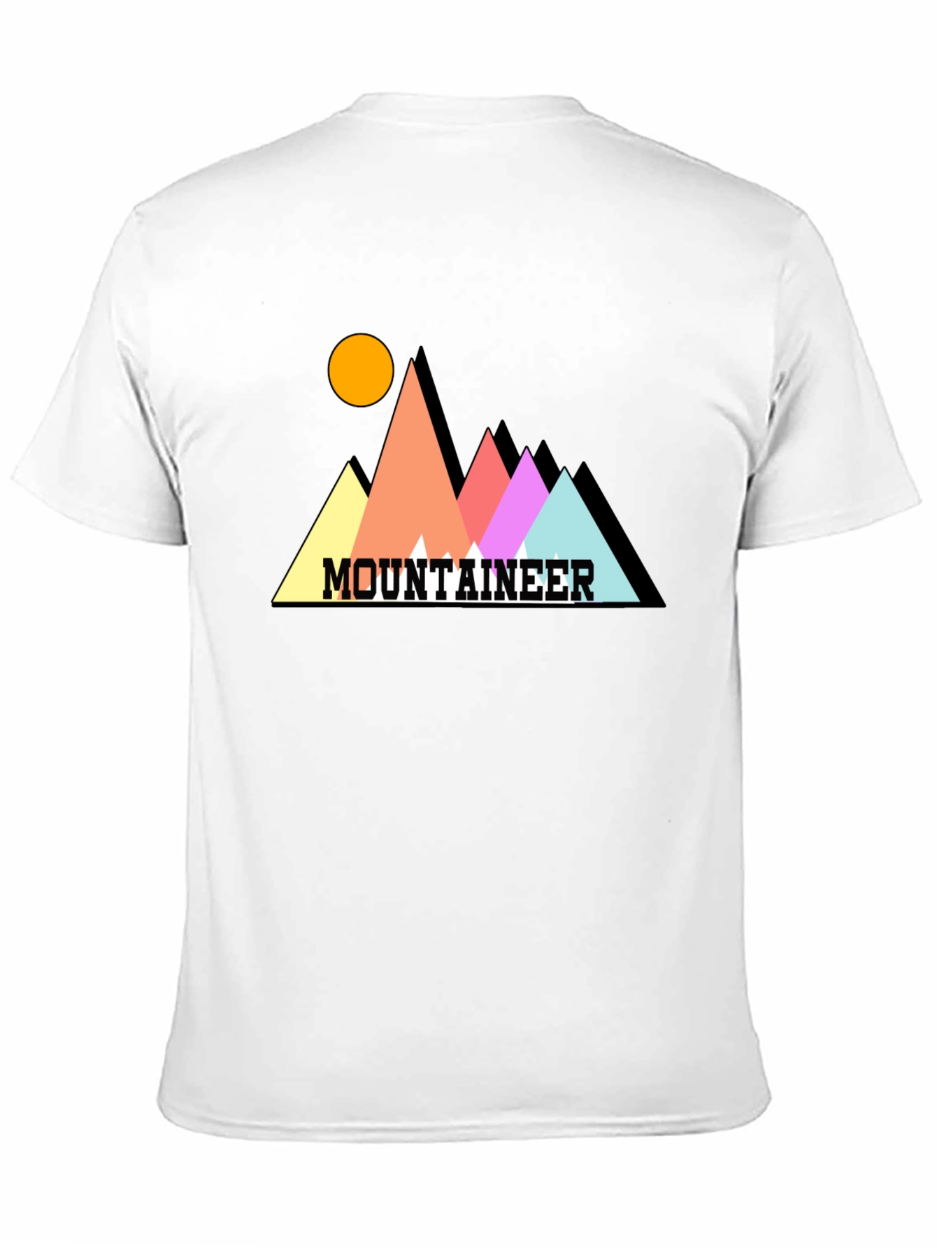 Black Mountaineer Graphic Tee - Stylish Black Cotton T-Shirt view 11