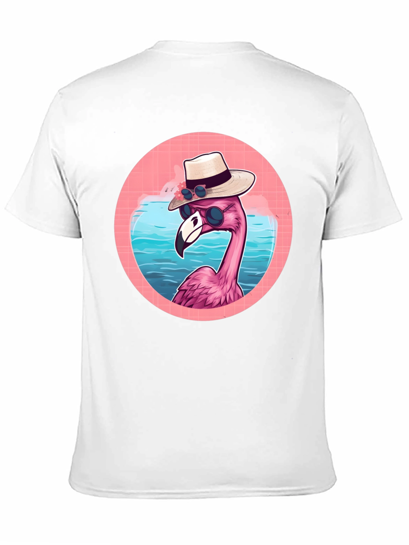 Black Cool Flamingo Graphic Tee view 11