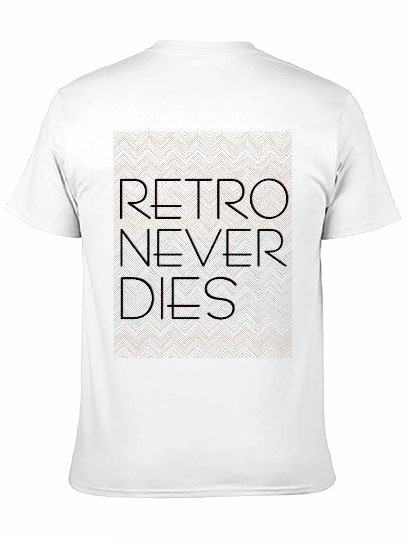 Black Retro Never Dies Graphic T-Shirt view 11