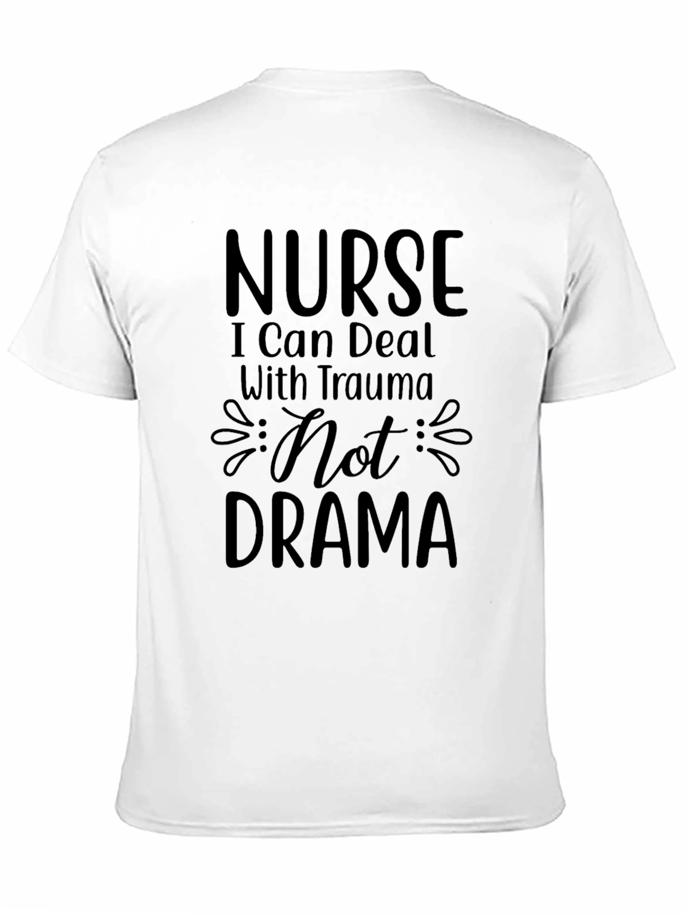 Black Nurse Trauma Drama T-Shirt view 11