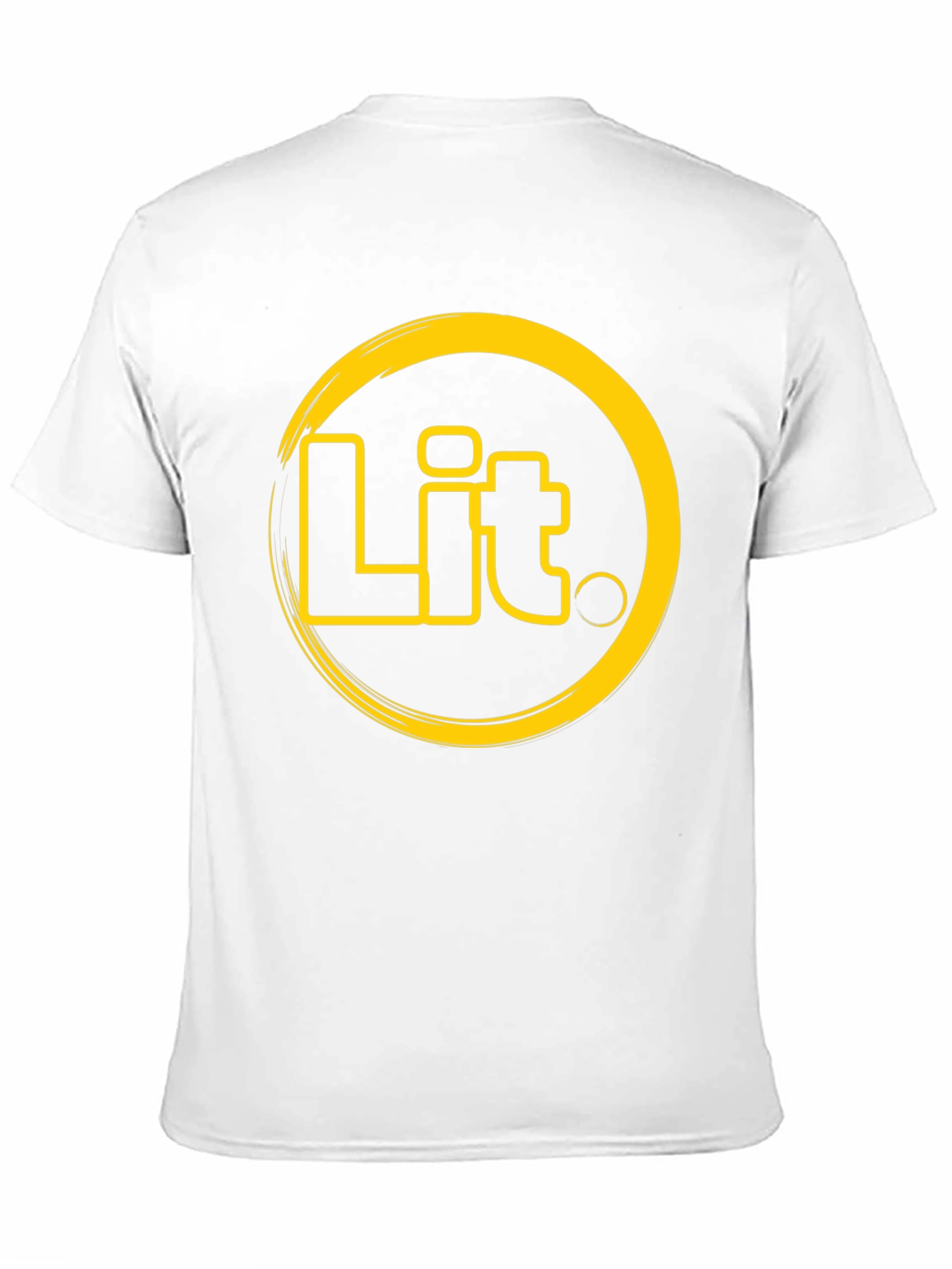 Black Lit T-Shirt - Black Crew Neck Graphic Tee view 11