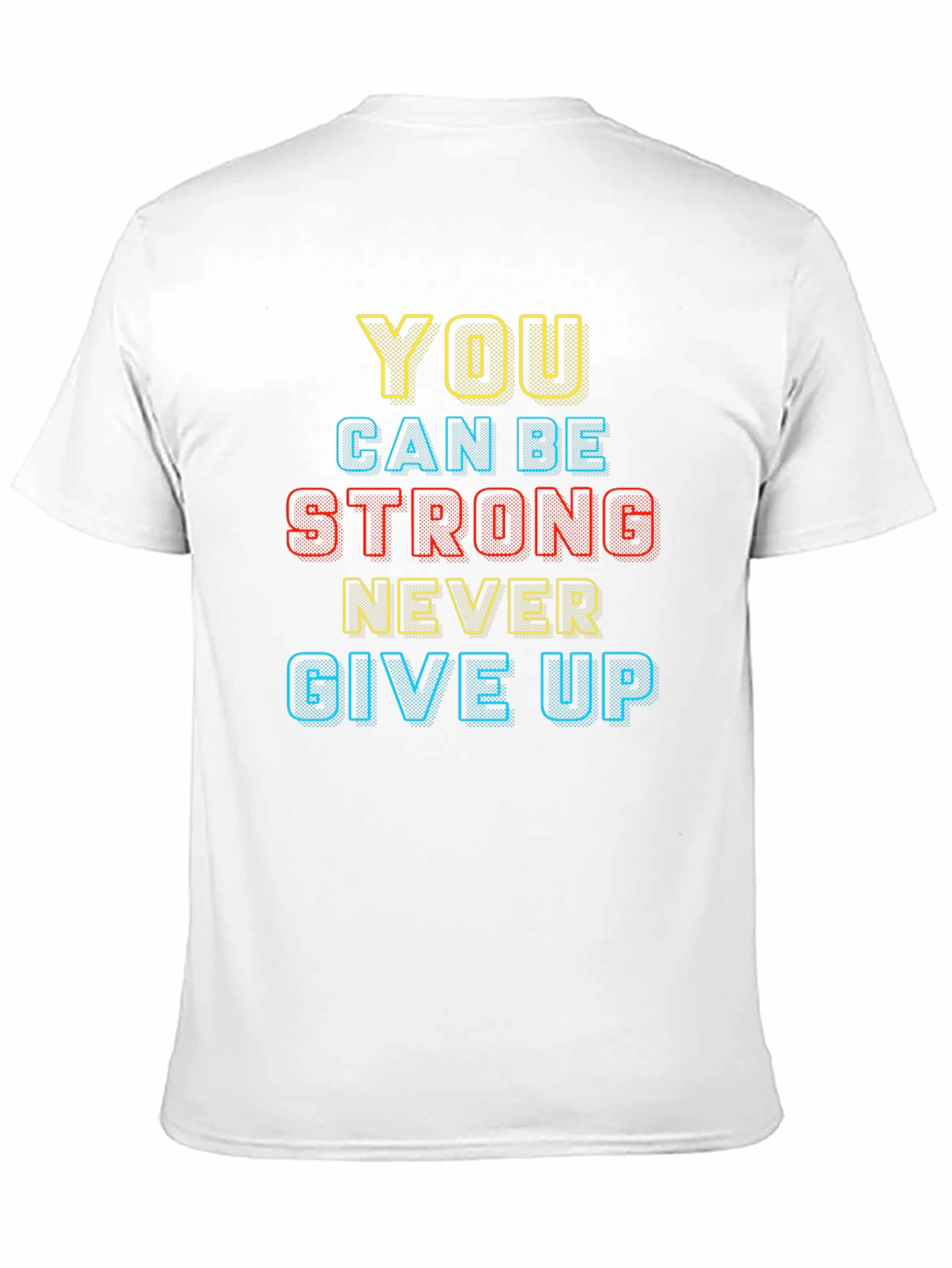Black Motivational Black T-Shirt: You Can Be Strong view 11