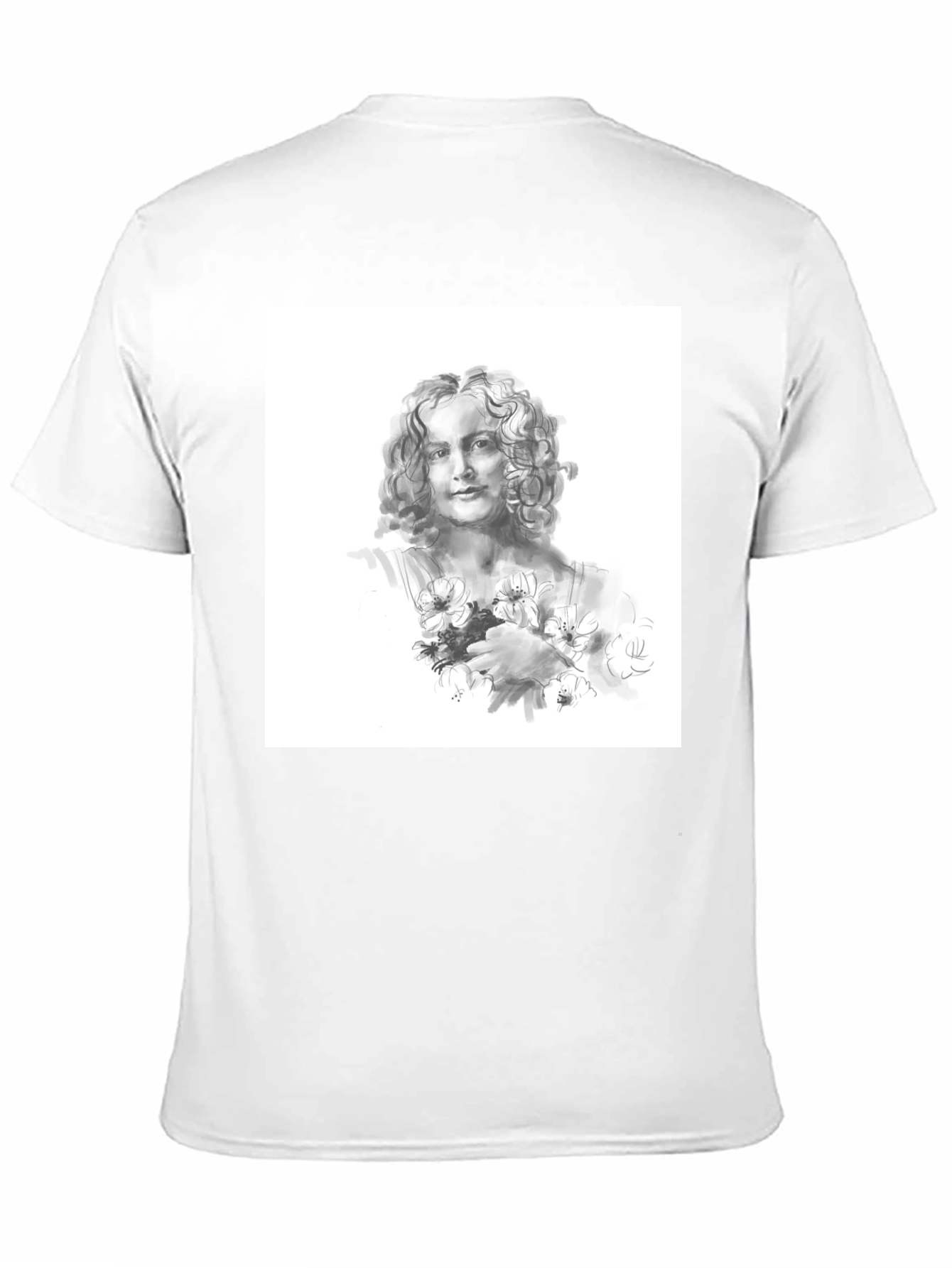 Black Artistic Woman Portrait Black T-Shirt view 11