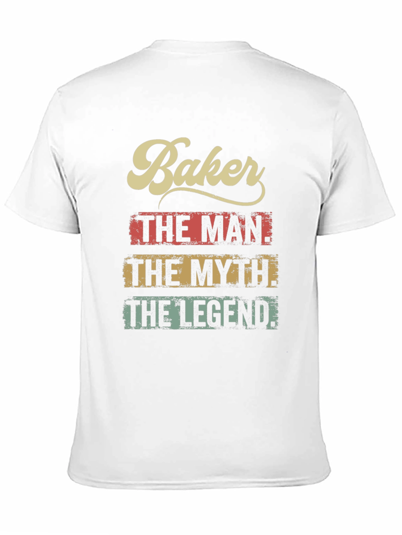 Black Baker The Man, The Myth, The Legend T-Shirt view 11