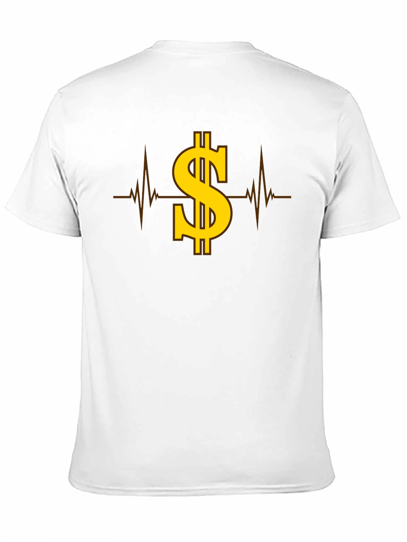 Black Dollar Heartbeat T-Shirt - Stylish Graphic Tee for Men view 11