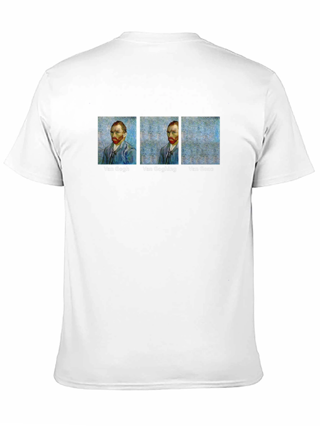 Black Van Gogh Humor T-Shirt - Art Lover Tee view 11