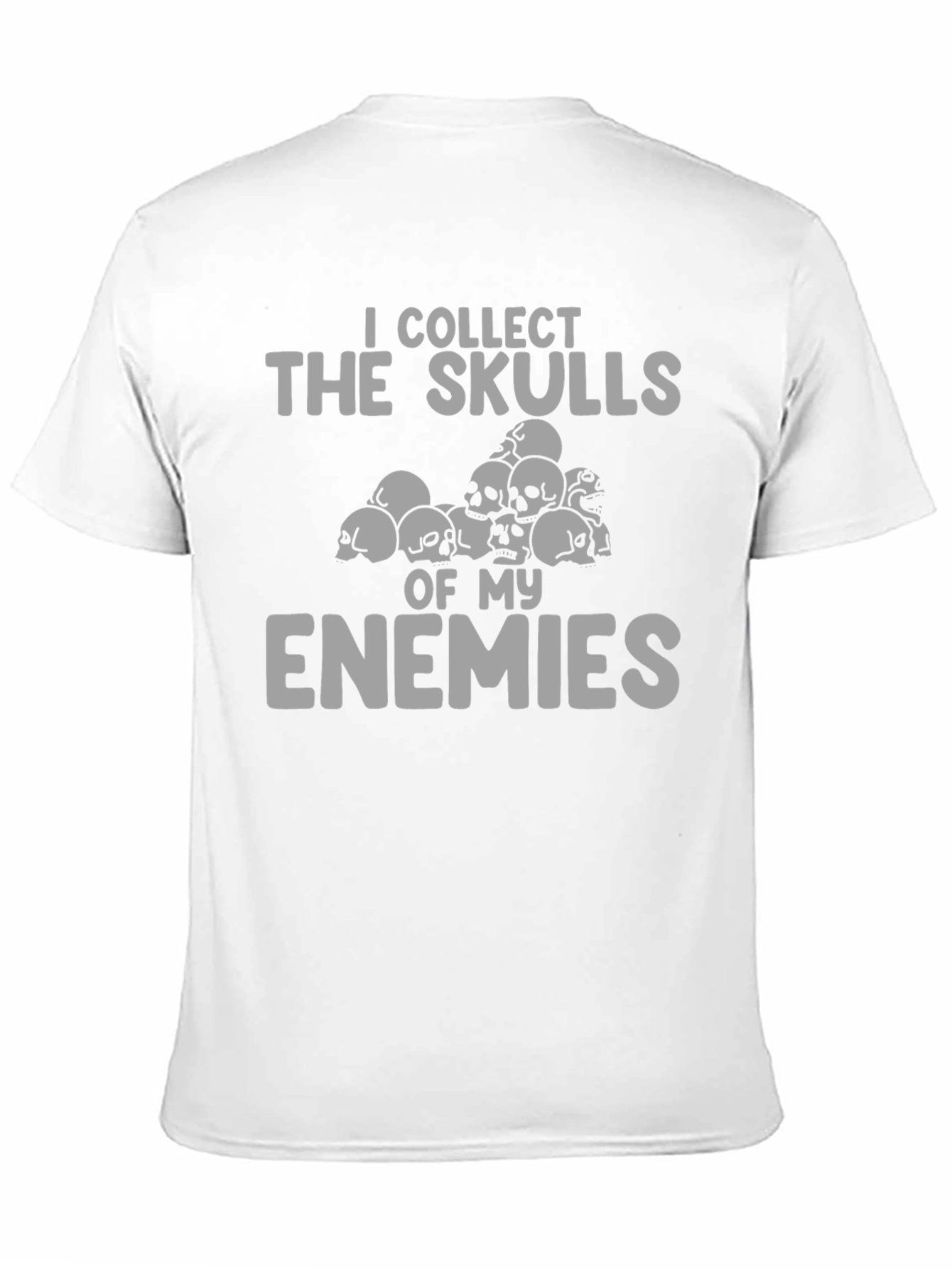 Black Skull Collector Graphic Tee - Dark Humor T-Shirt view 11