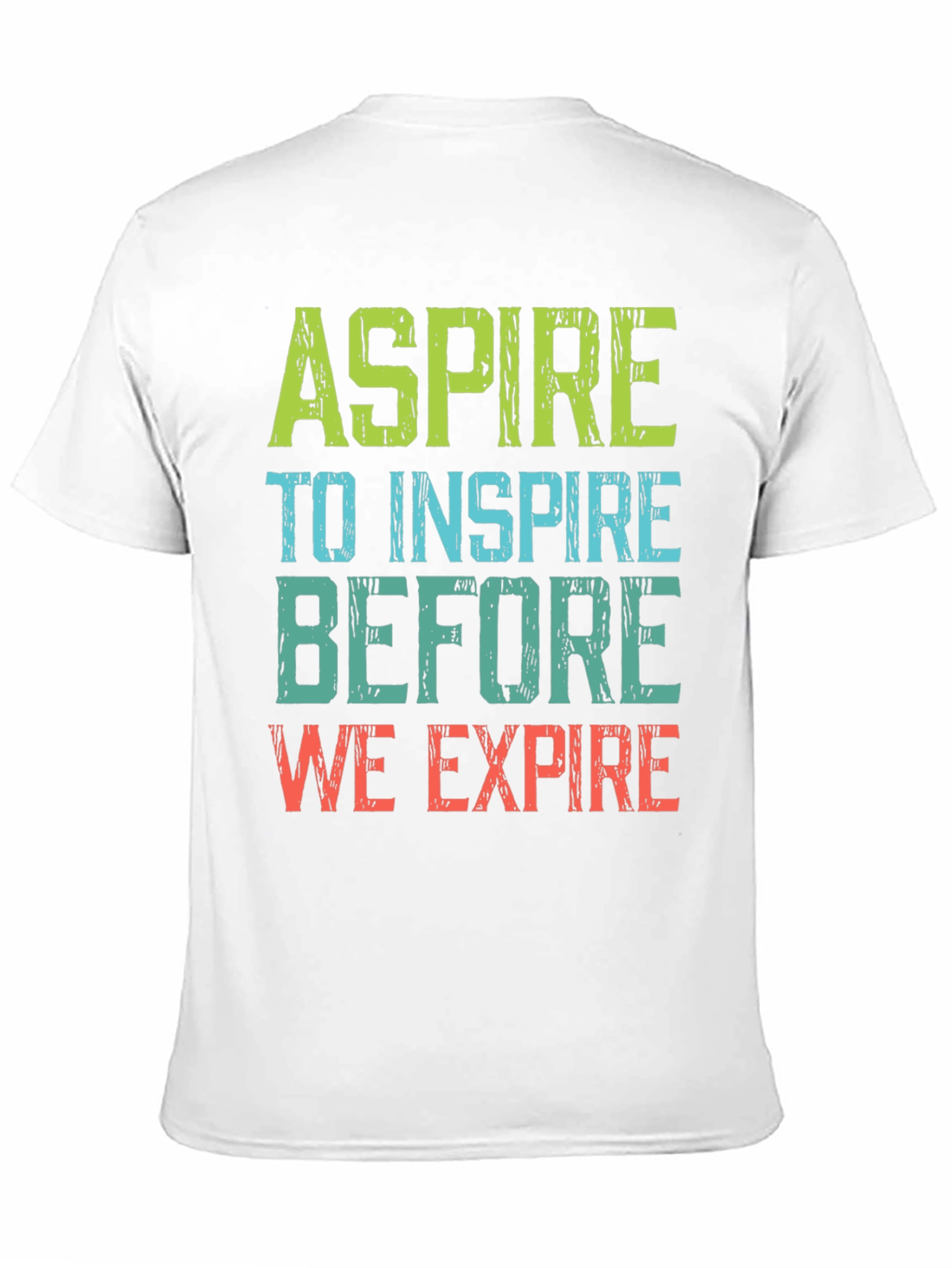 Black Aspire to Inspire Graphic Tee - Motivational T-Shirt view 11