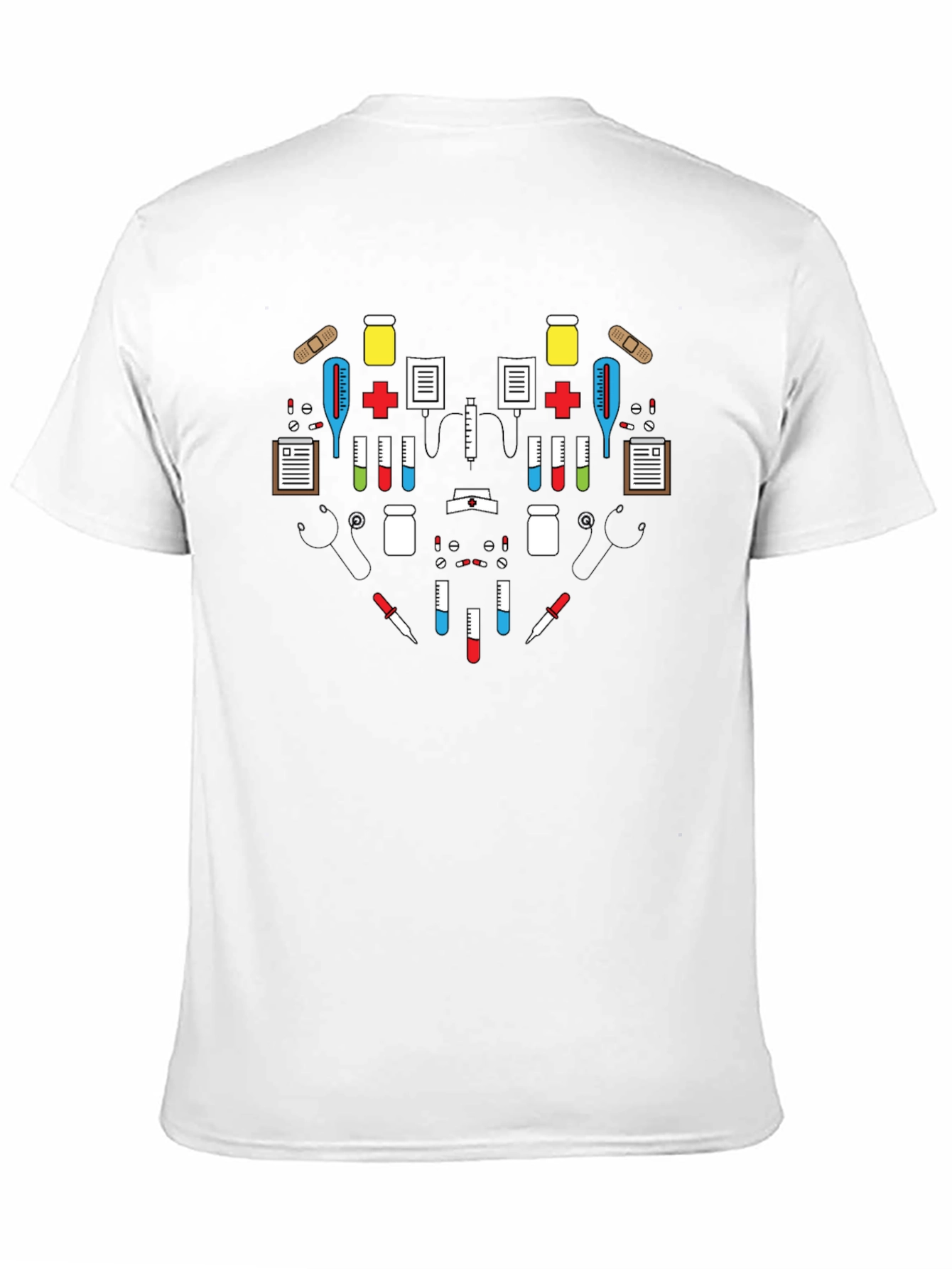 Black Medical Heart Graphic Tee - Black view 11