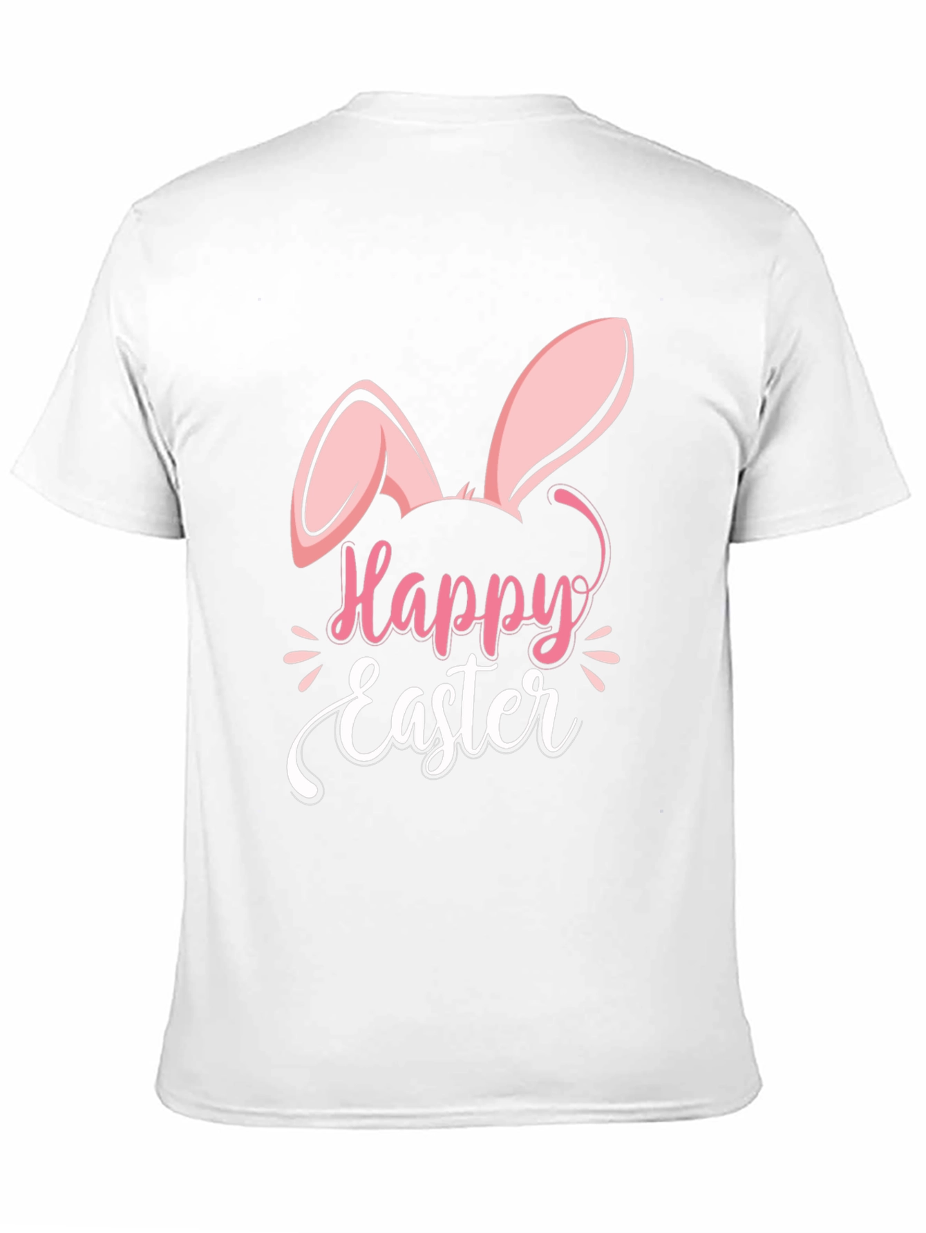 Black Happy Easter Bunny Ears T-Shirt view 11
