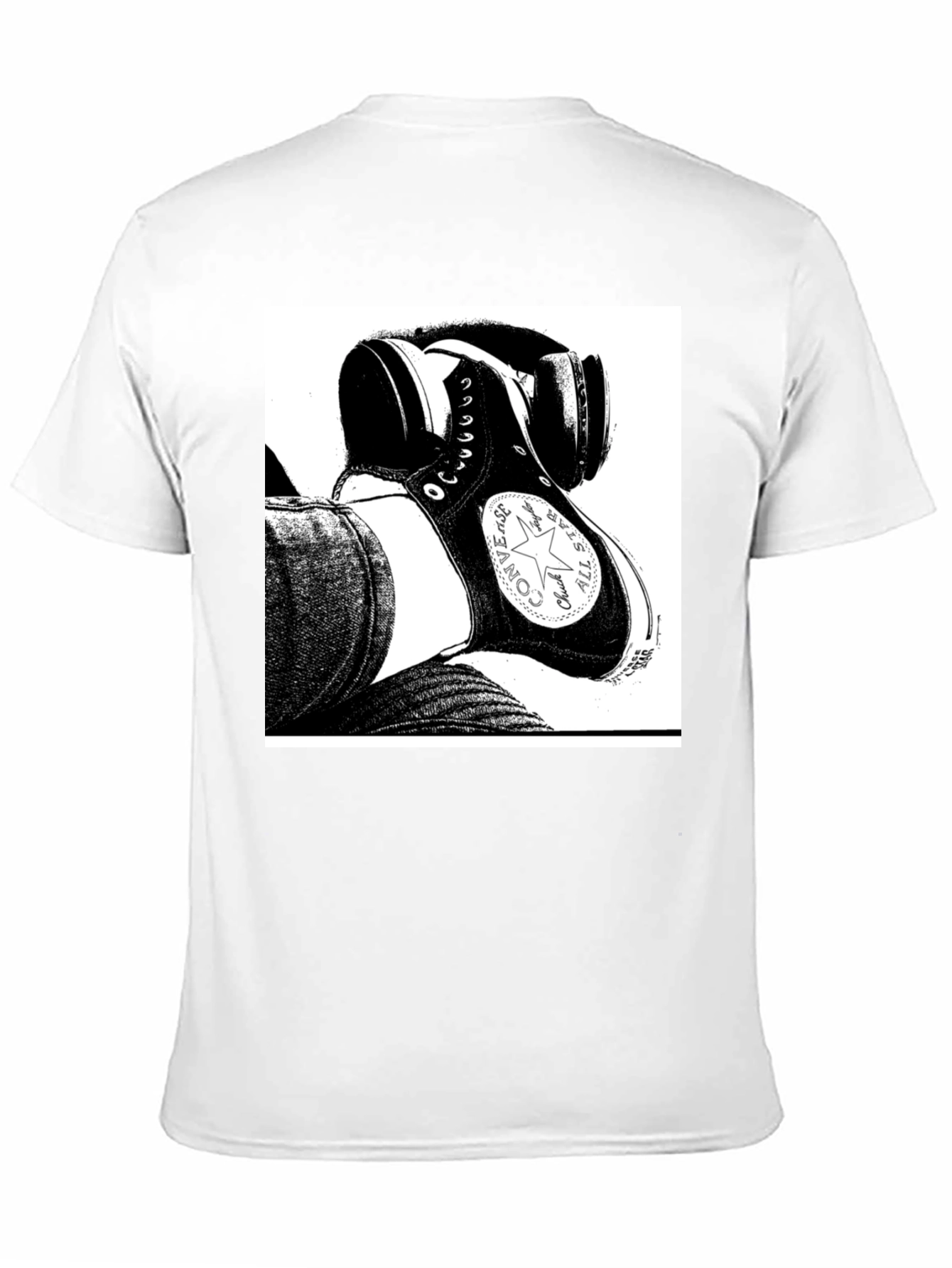 Black Converse High Top Graphic Tee - Street Style view 11