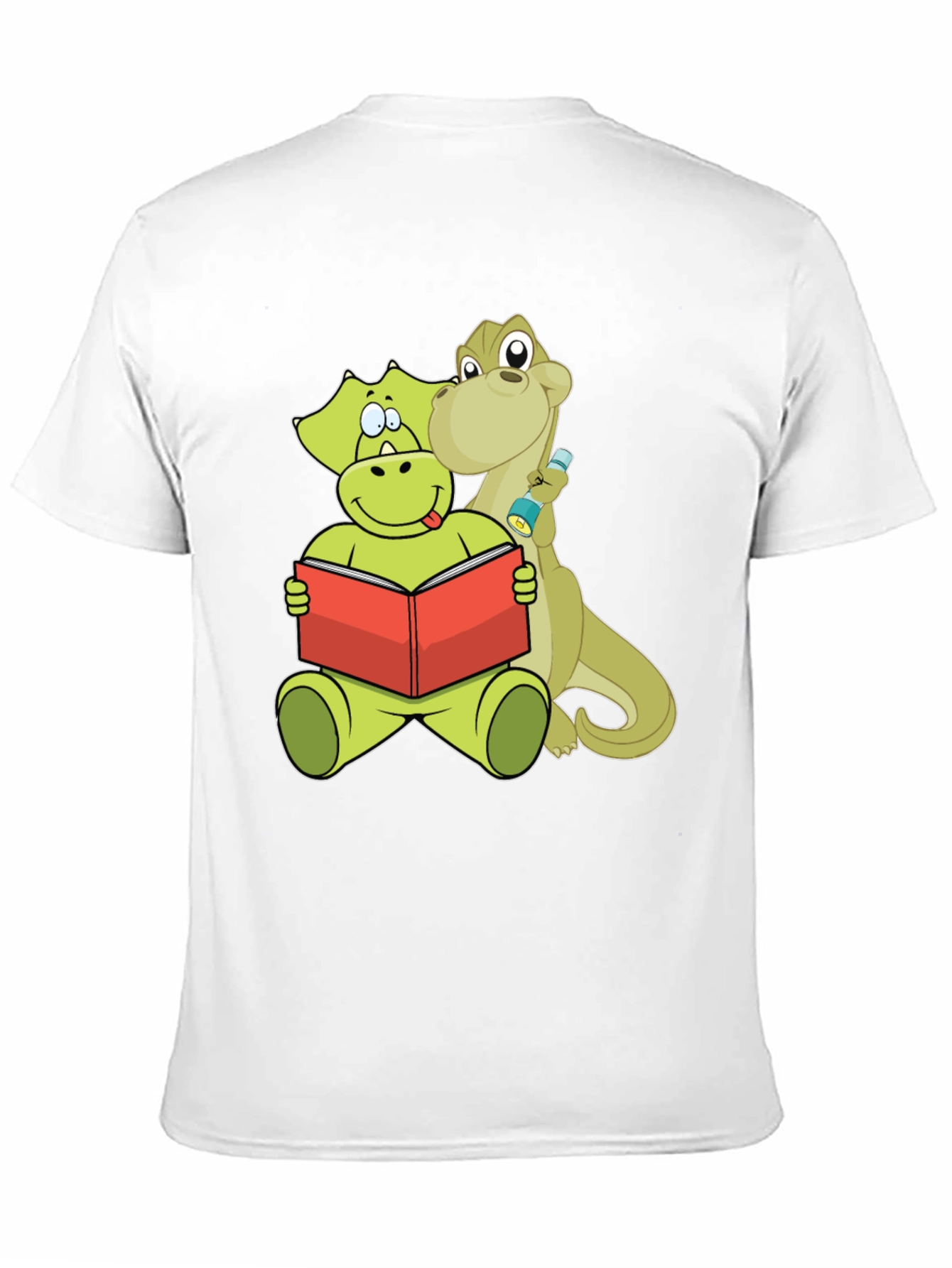 Black Dinosaur Reading Book Graphic Tee view 11