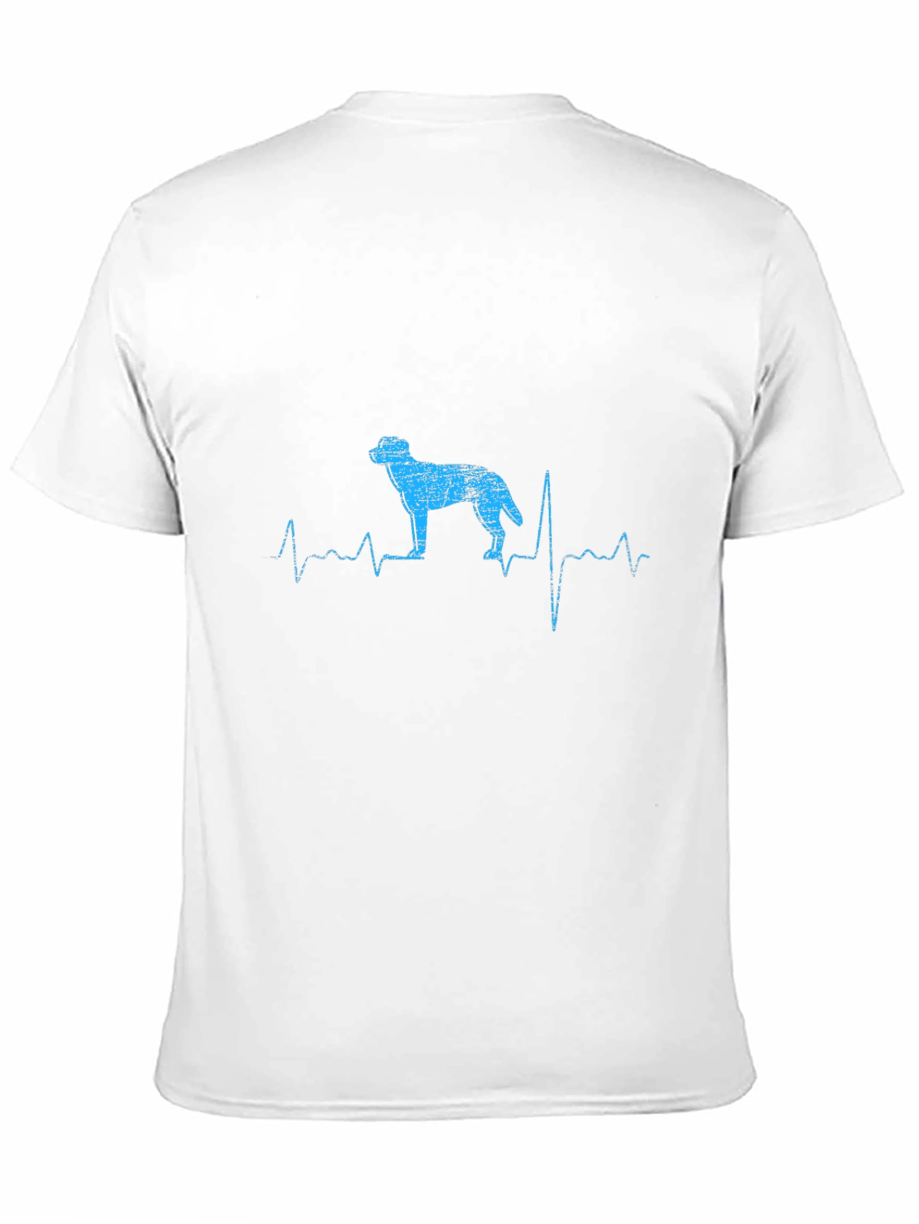 Black Dog Heartbeat T-Shirt - Men's Black Crew Neck Tee view 11