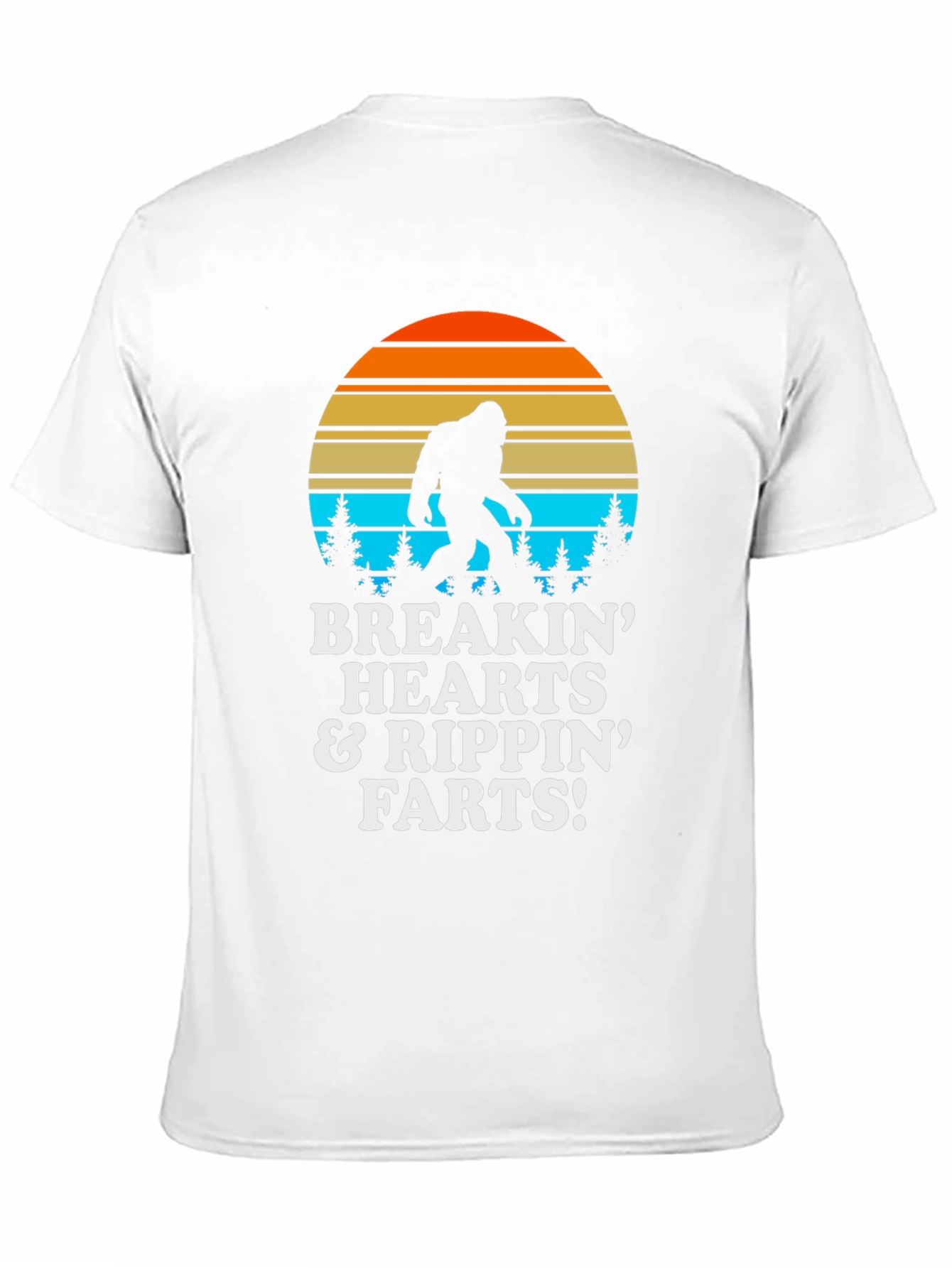 Black Breakin Hearts & Rippin Farts Bigfoot T-Shirt view 11