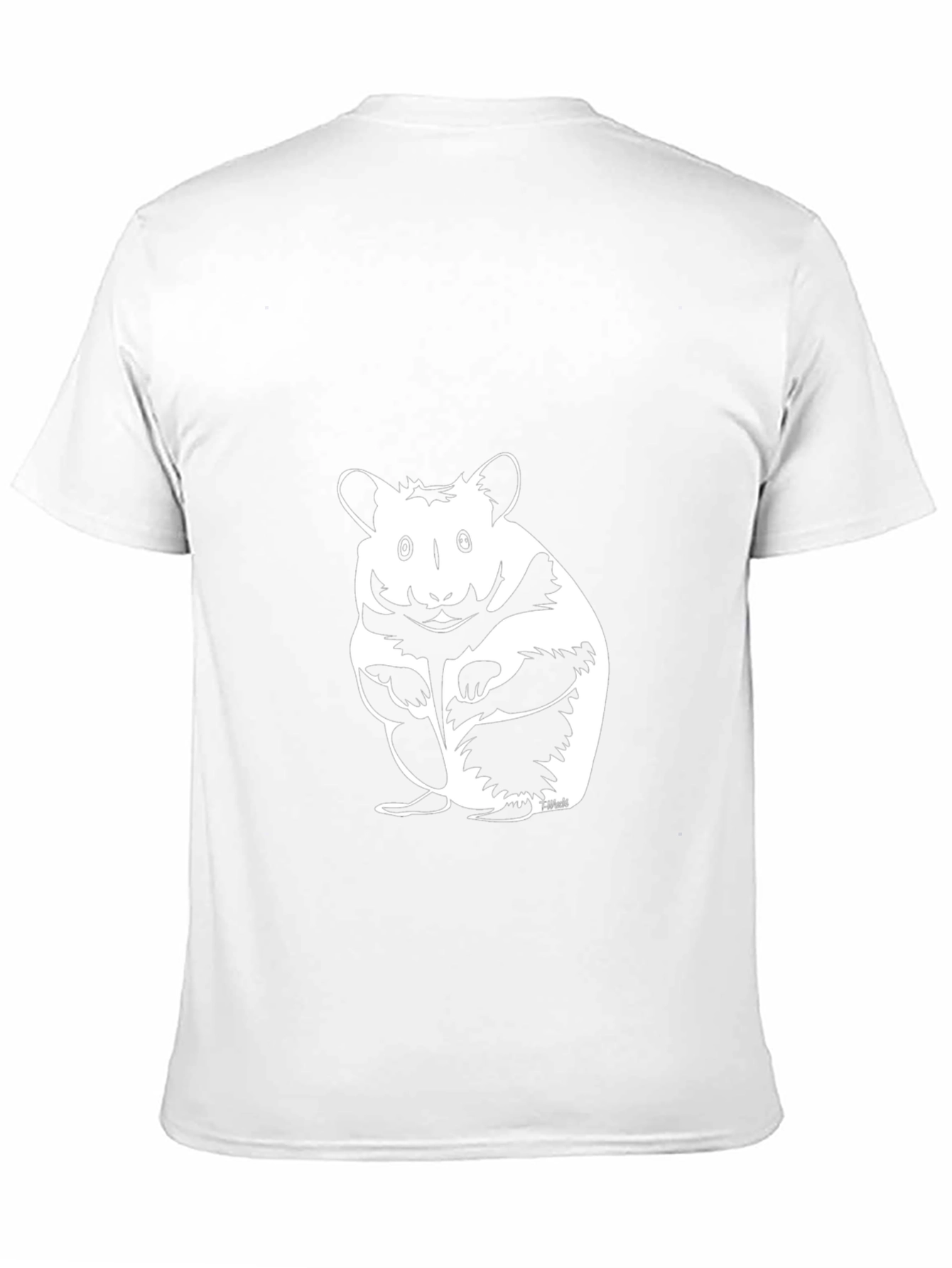 Black Hamster Graphic Tee - Funny Animal T-Shirt view 11