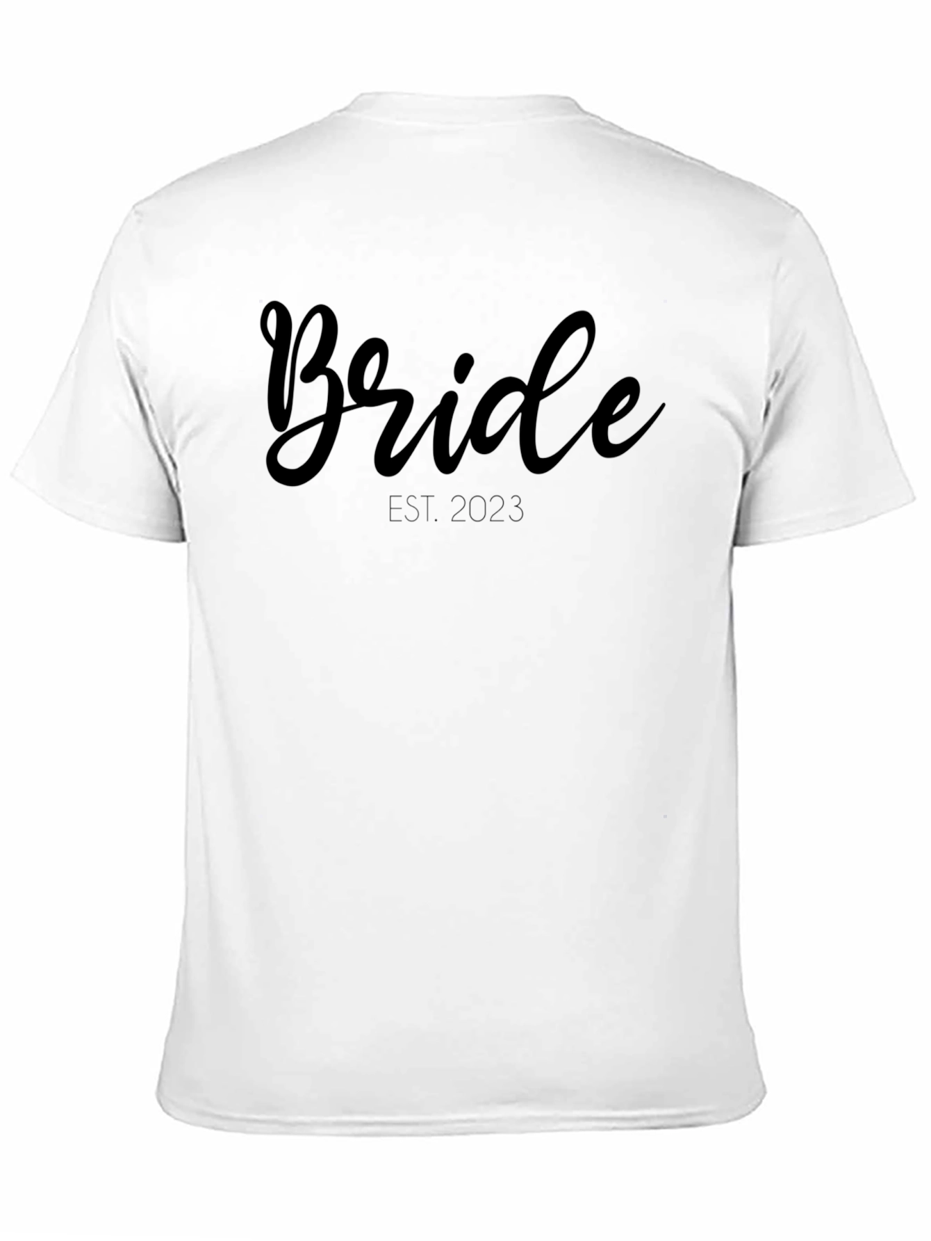 Black Bride Est. 2023 T-Shirt - Wedding Apparel view 11
