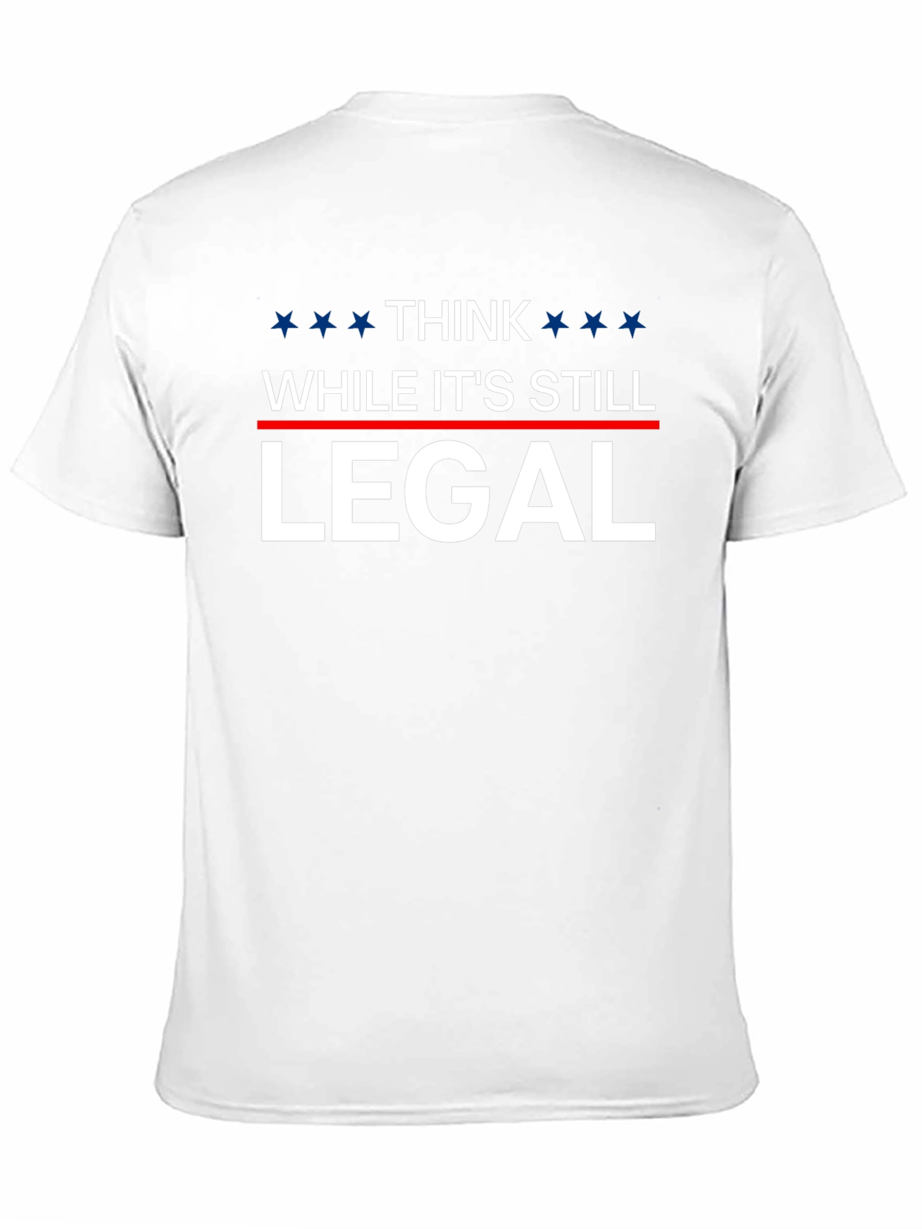 Black Think While It's Still Legal T-Shirt view 11