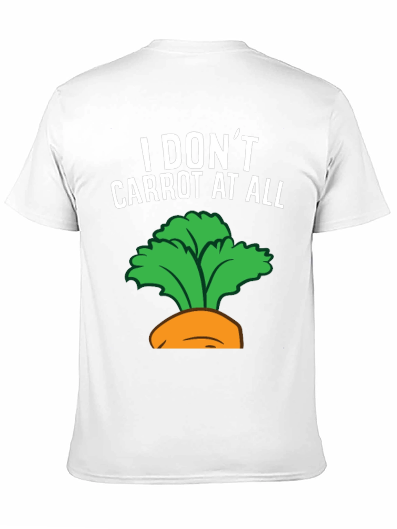 Black I Don't Carrot at All Graphic Tee view 11