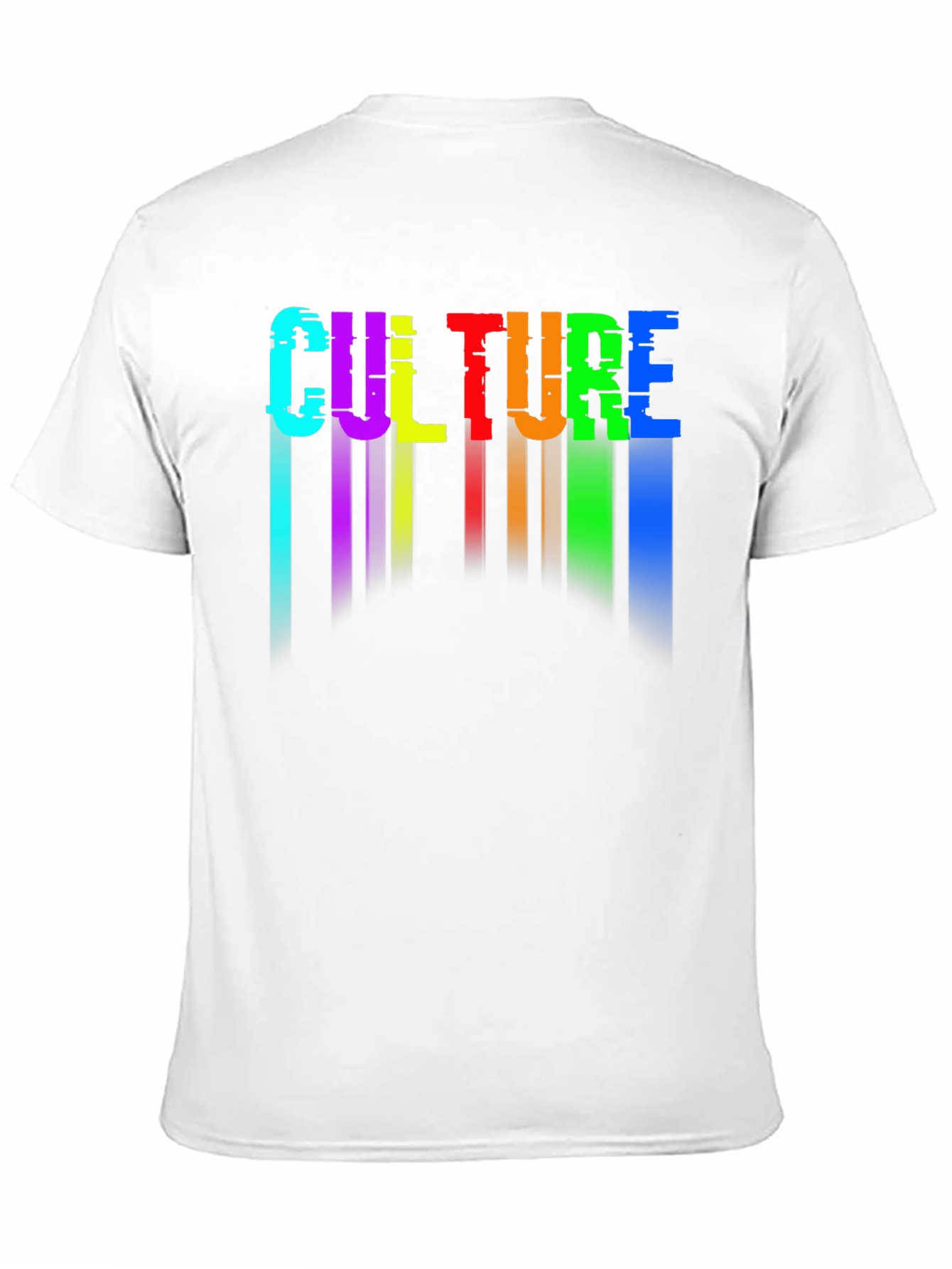 Black Culture Glitch Rainbow Graphic Tee view 11