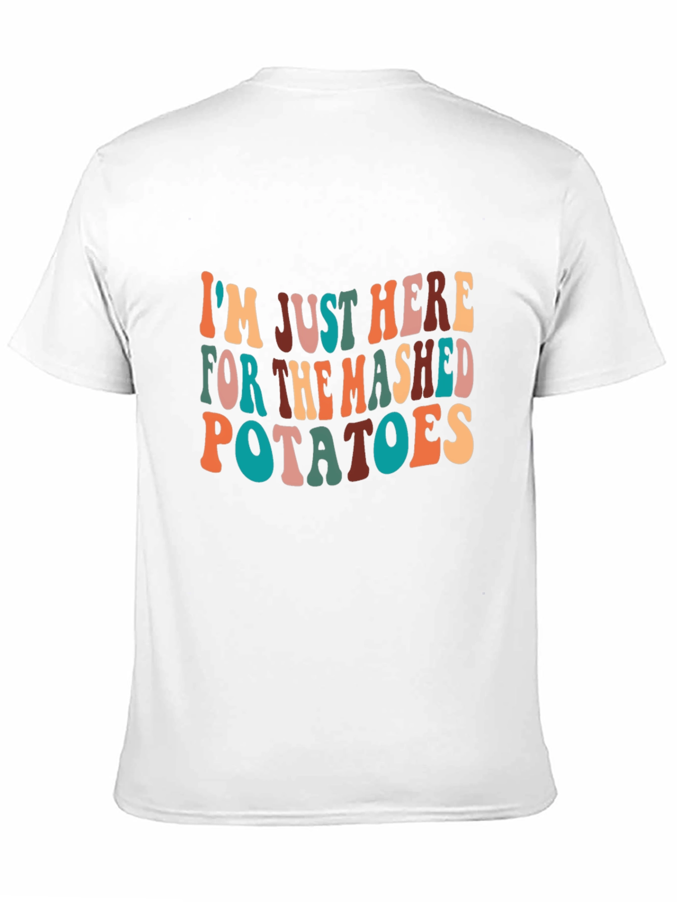 Black Mashed Potatoes T-Shirt - Fun Thanksgiving Apparel view 11