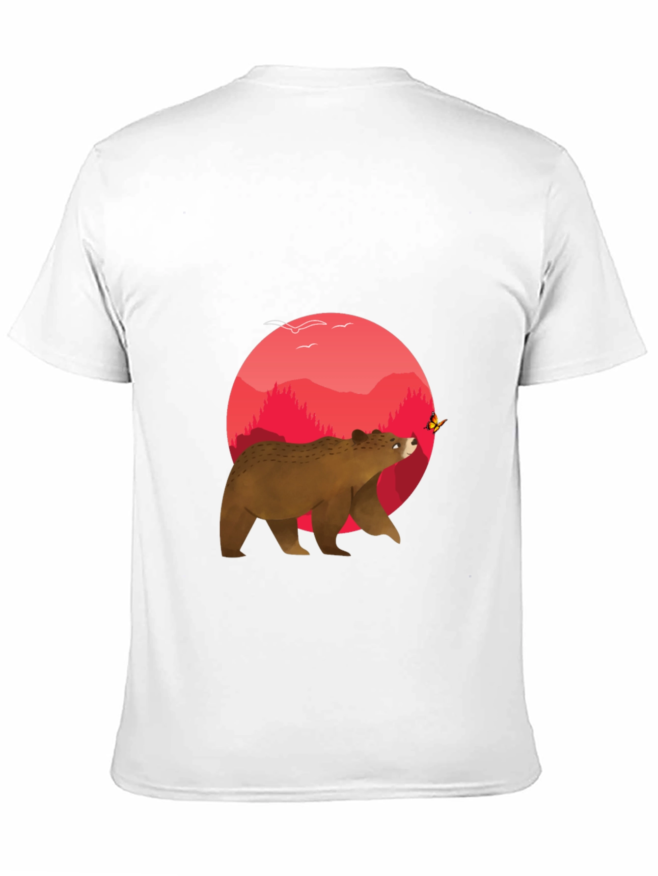 Black Bear & Butterfly Graphic Tee - Black T-Shirt view 11