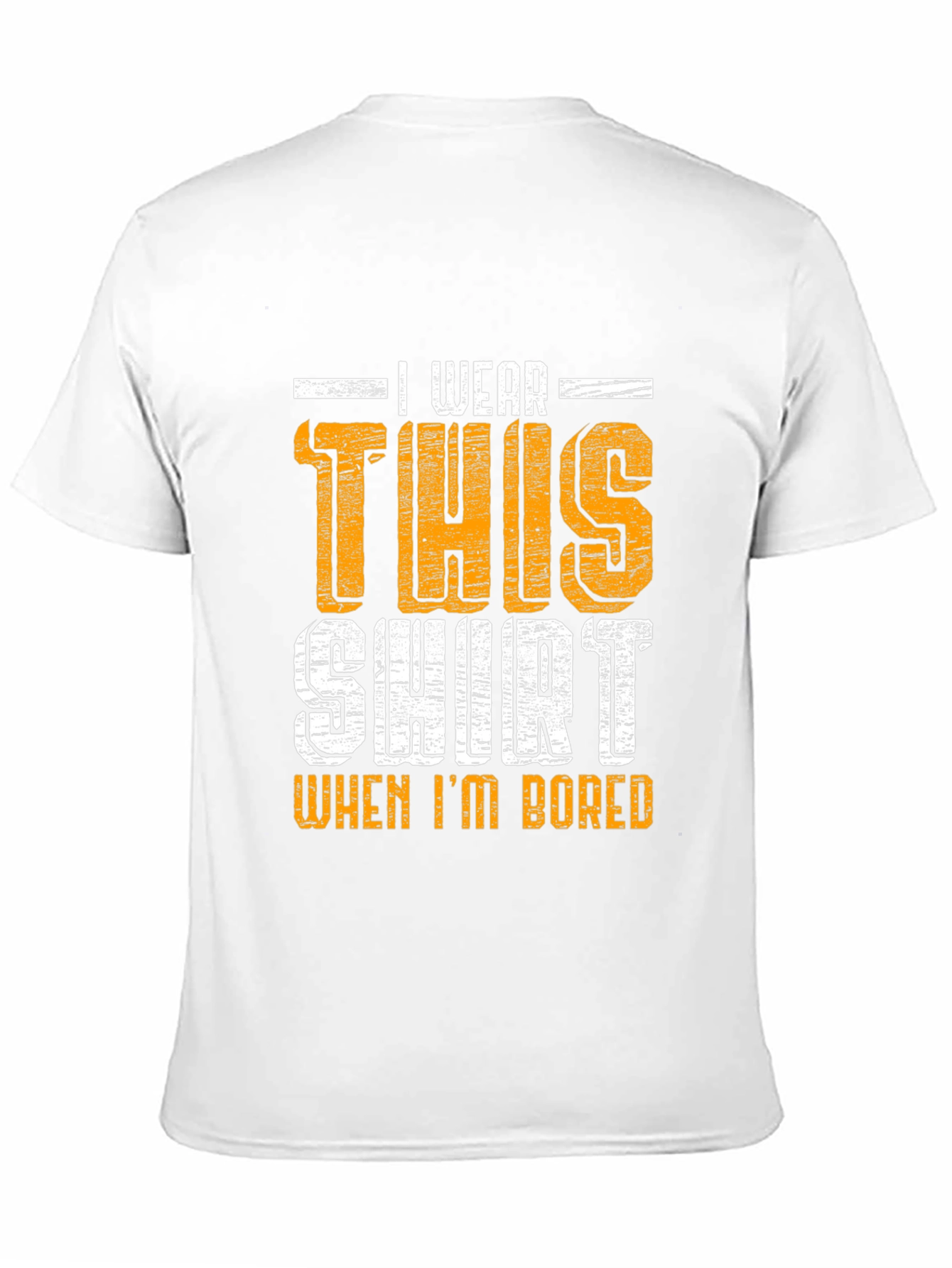 Black Funny 'I Wear This Shirt When I'm Bored' Graphic Tee view 11