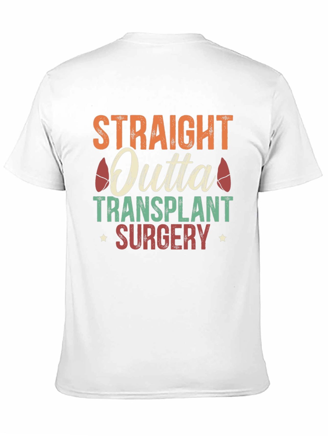 Black Straight Outta Transplant Surgery Graphic Tee view 11