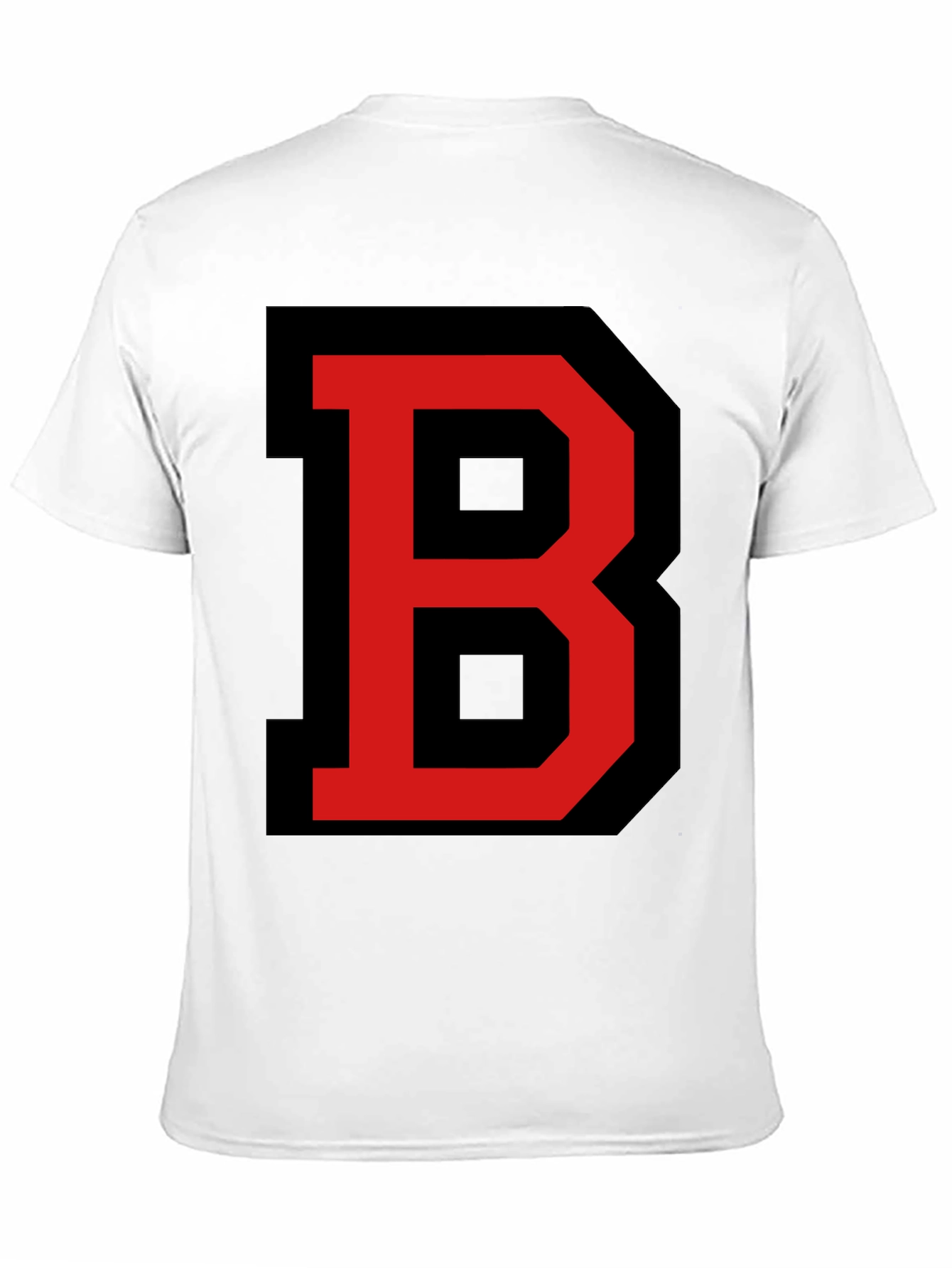 Black Bold Letter B Graphic Tee - Black view 11