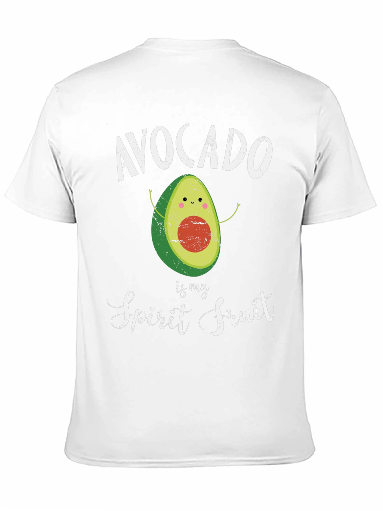 Black Avocado Spirit Fruit Graphic T-Shirt - Black Cotton Tee view 11