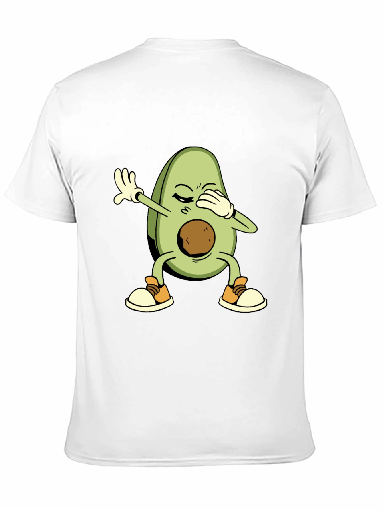 Black Dabbing Avocado Graphic T-Shirt view 11