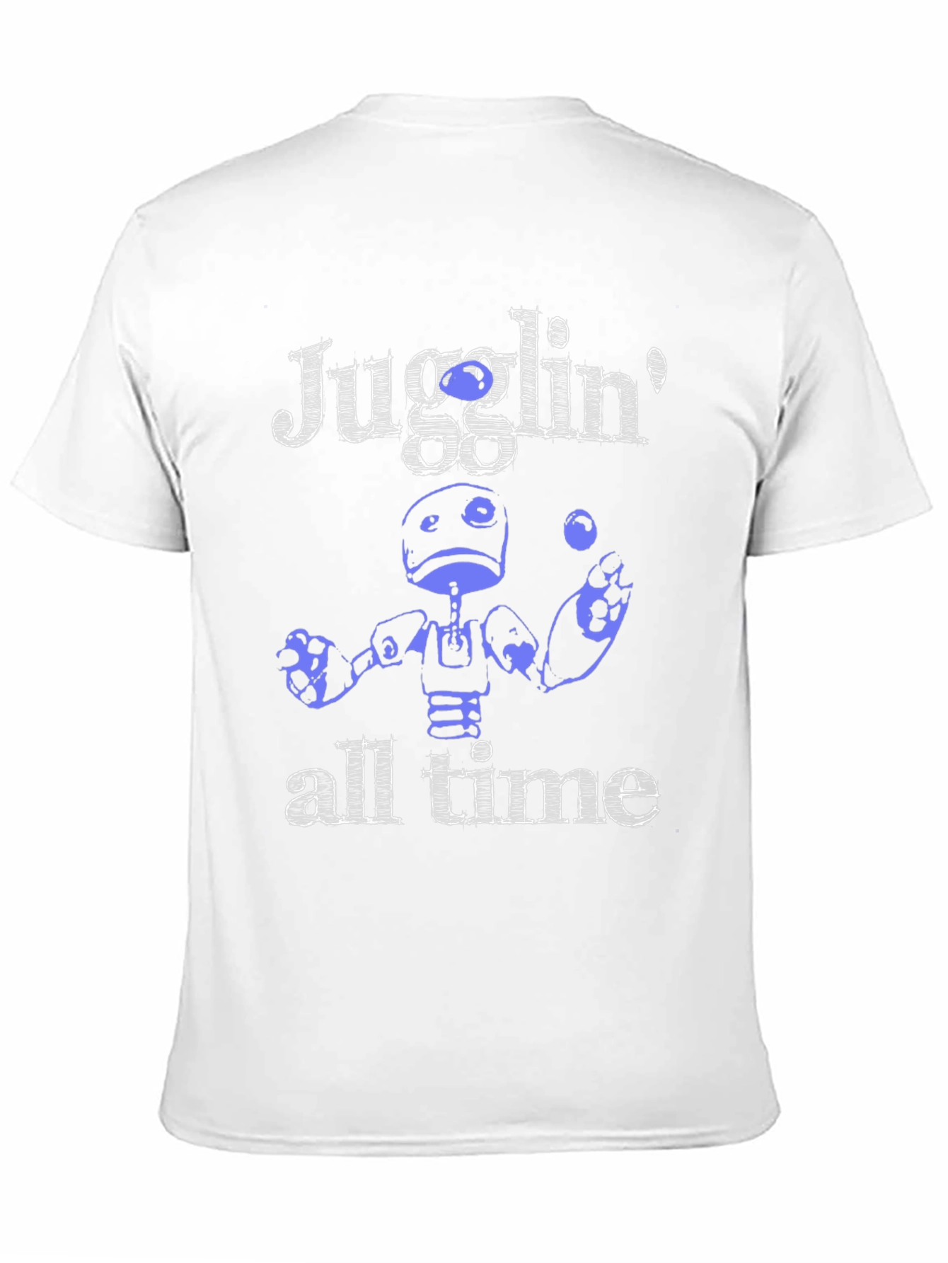 Black Juggling Robot Graphic T-Shirt - All Time Fun! view 11