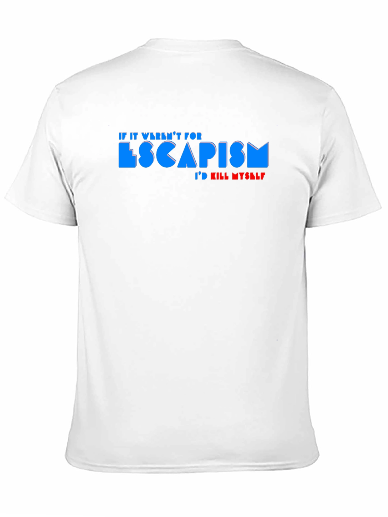 Black Escapism Graphic Tee - Funny Slogan T-Shirt view 11