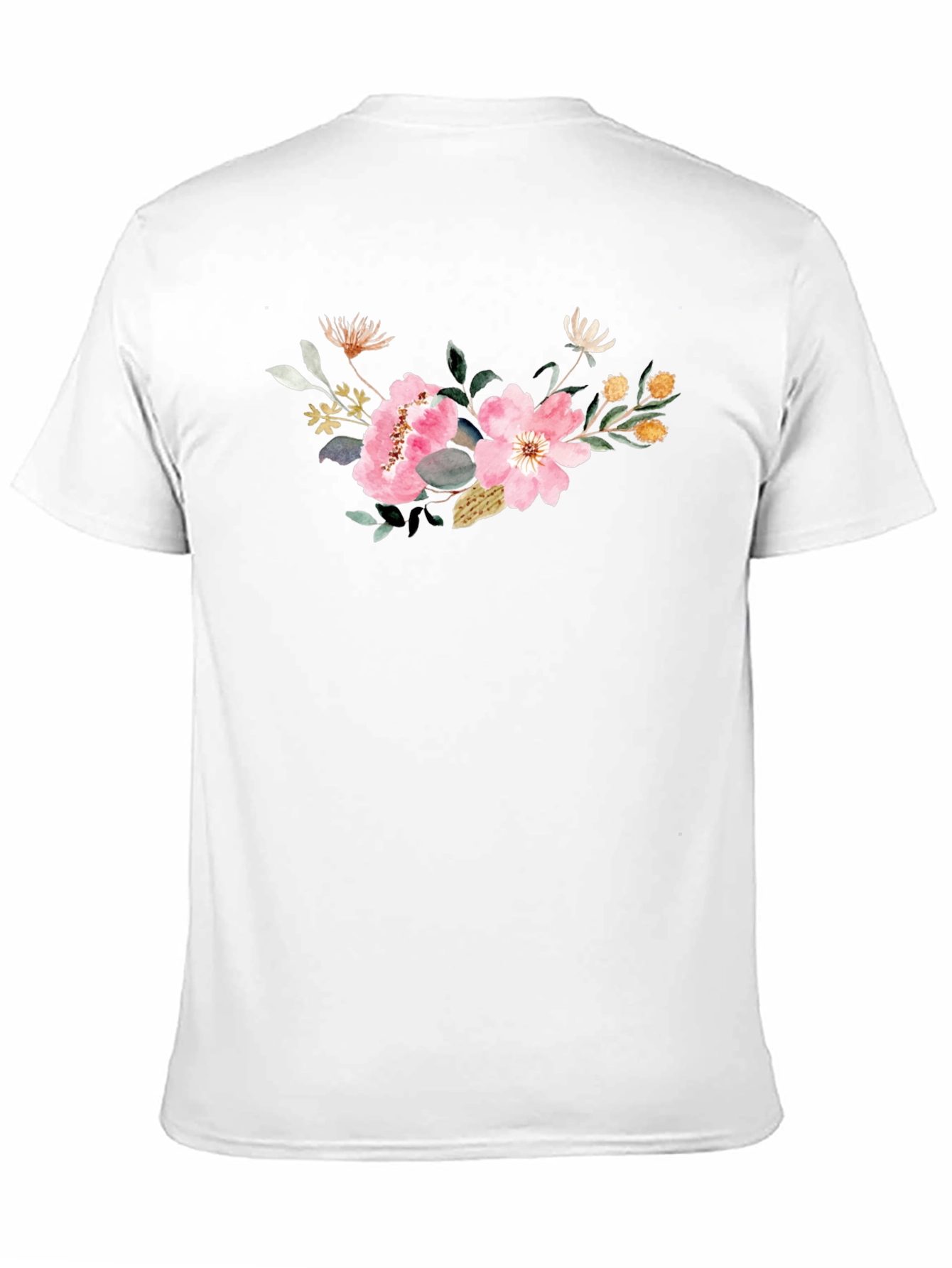 Black Floral Print Black T-Shirt view 11