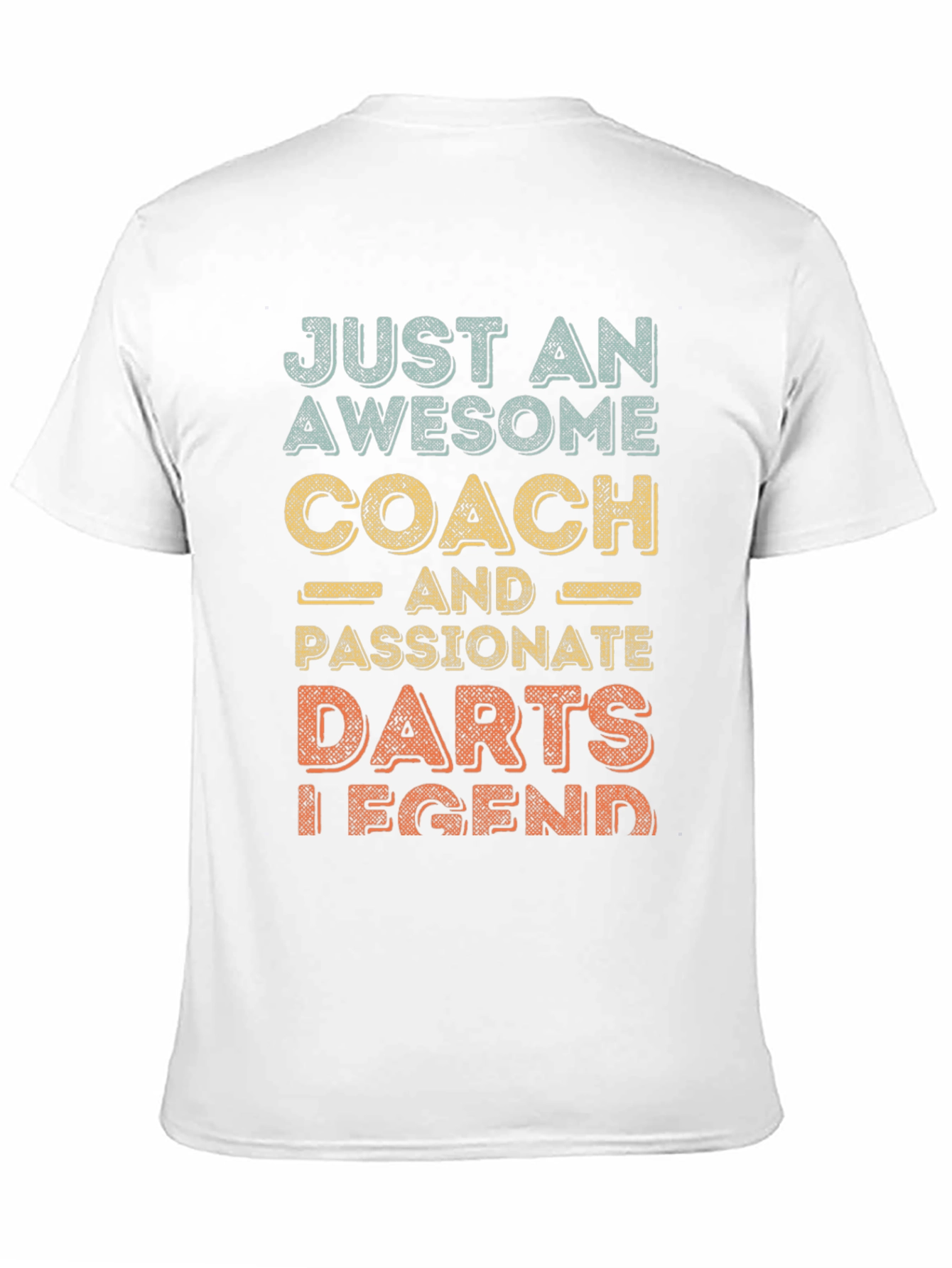 Black Awesome Darts Coach T-Shirt - Passionate Legend! view 11