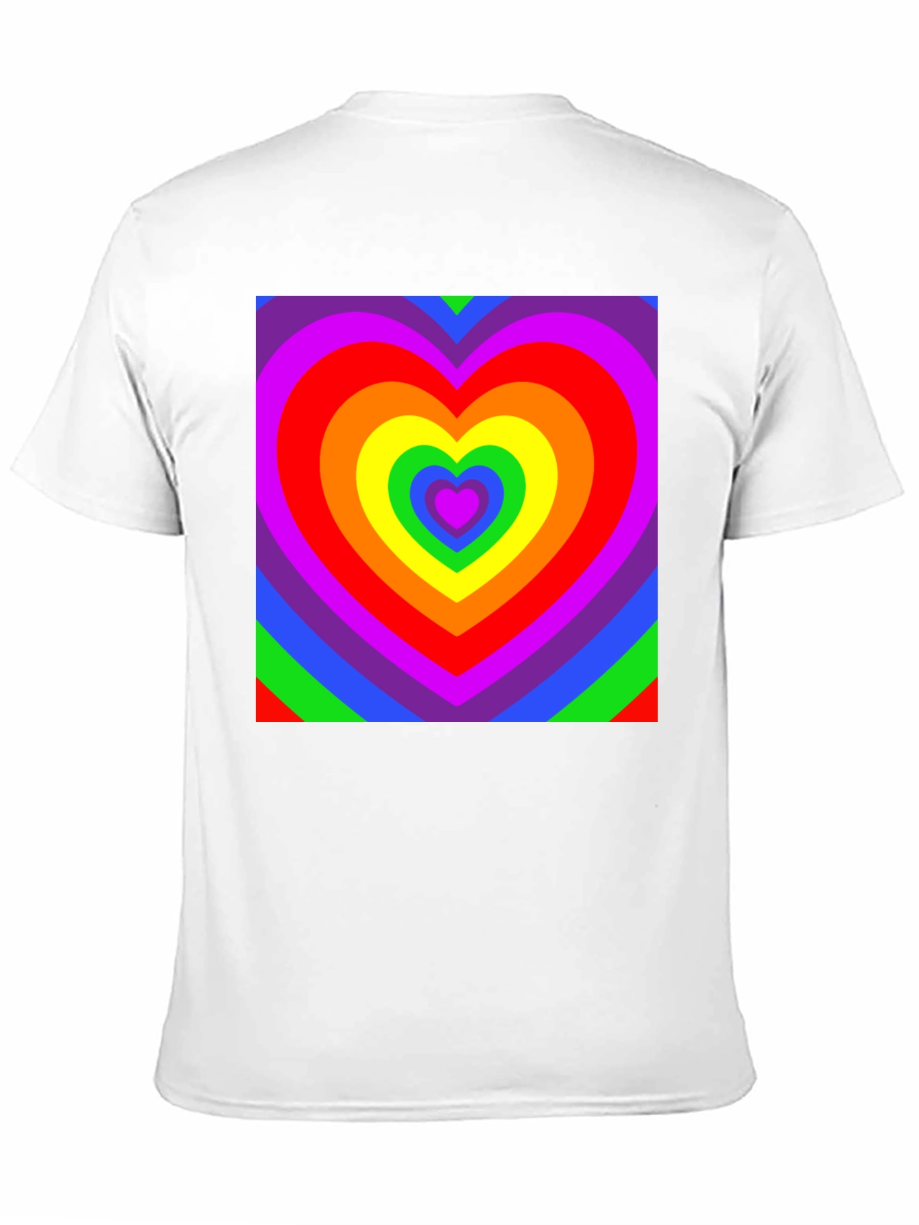 Black Rainbow Heart T-Shirt - Vivid Pride Apparel view 11